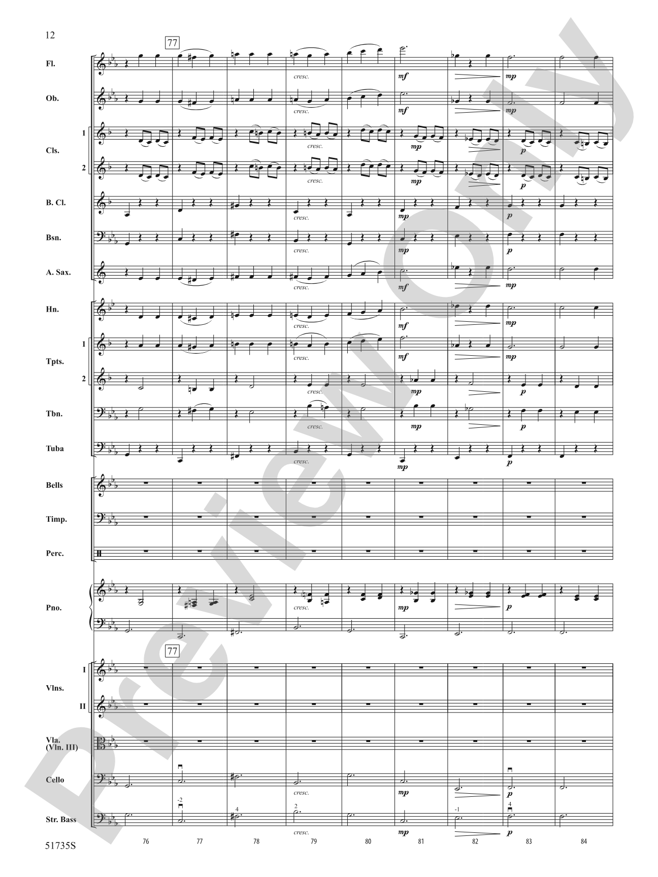 Flower Duet: Full Orchestra Conductor Score & Parts