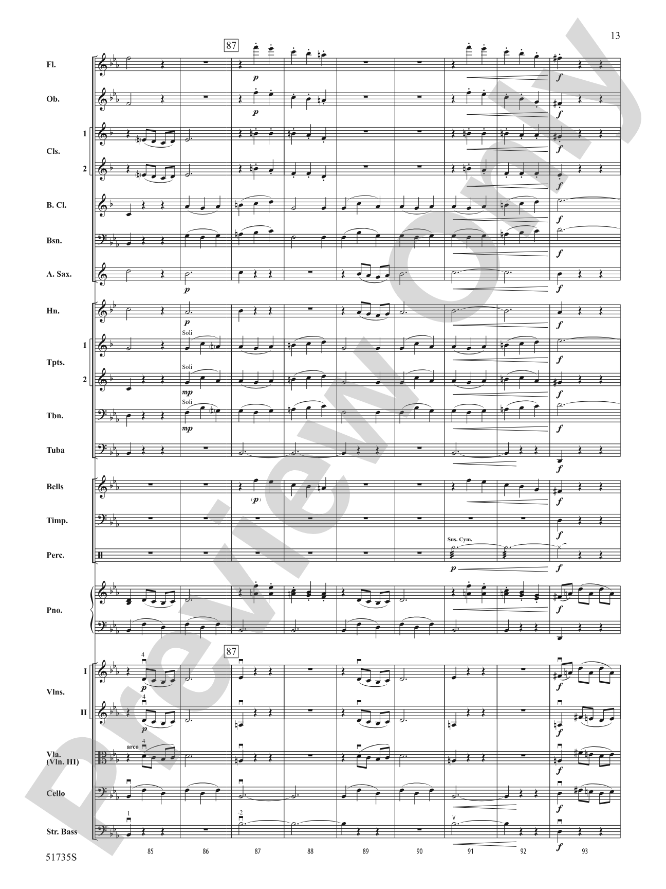 Flower Duet: Full Orchestra Conductor Score & Parts