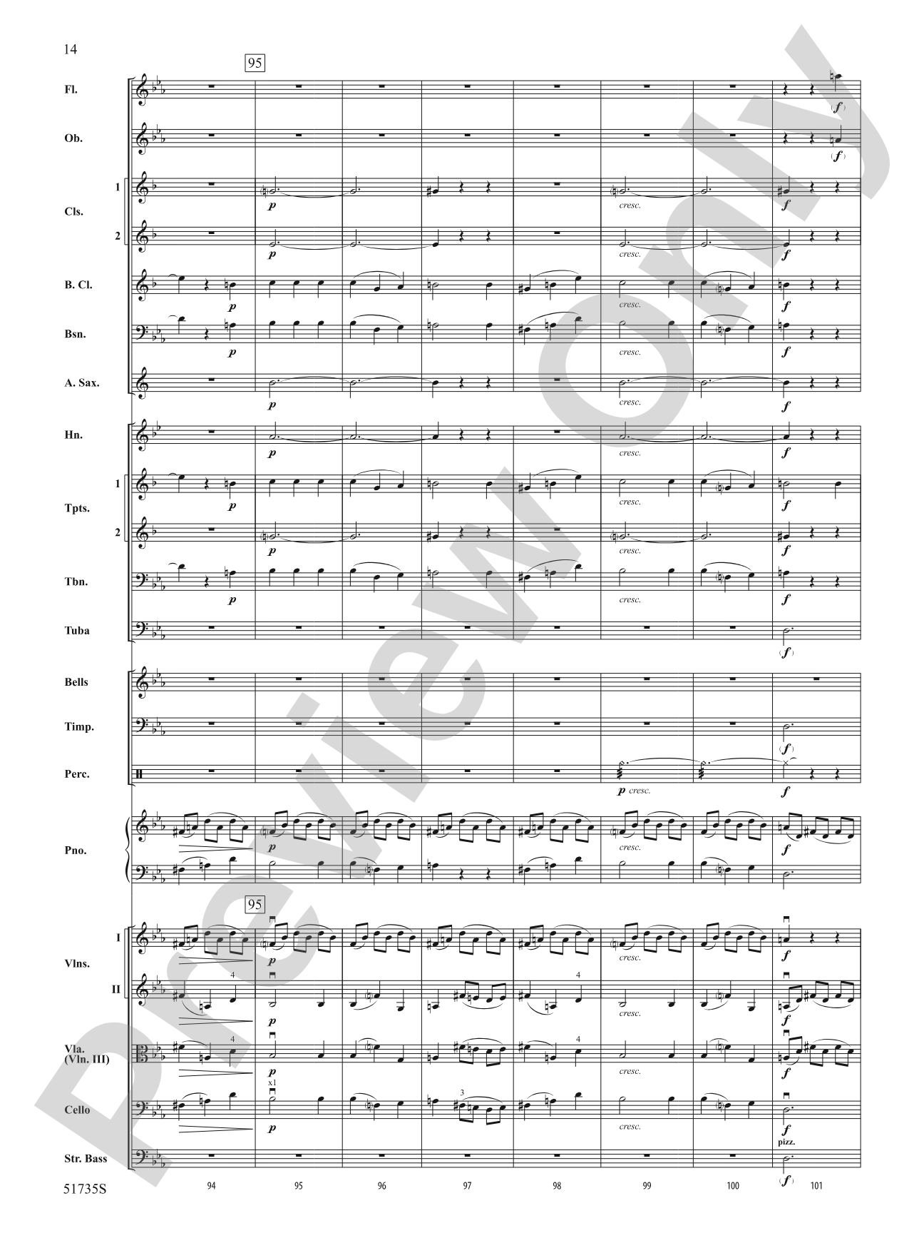 Flower Duet: Full Orchestra Conductor Score & Parts