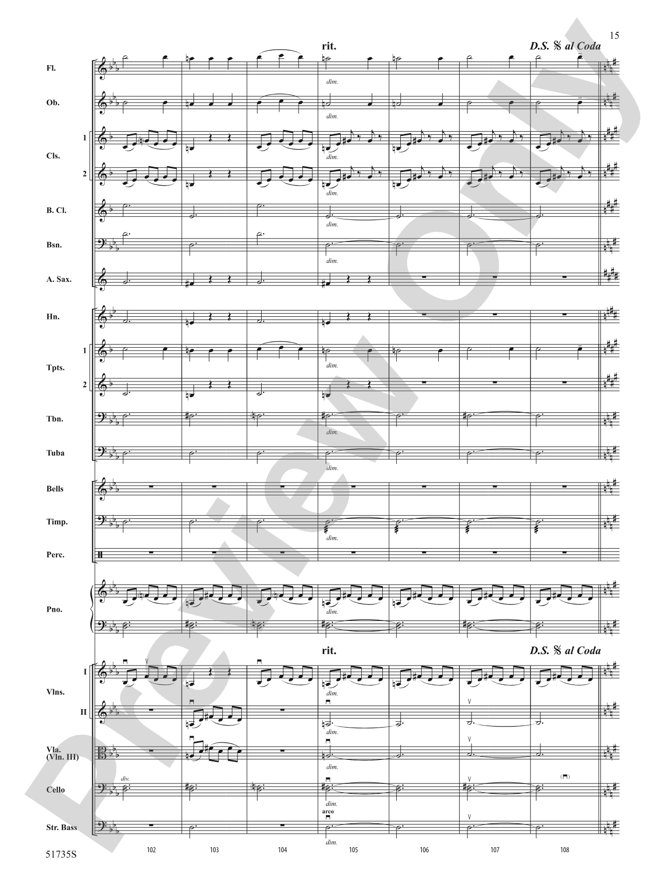 Flower Duet: Full Orchestra Conductor Score & Parts