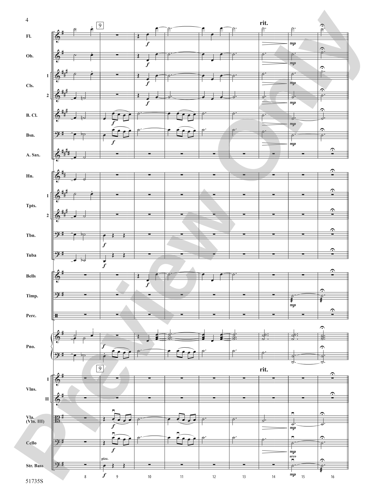 Flower Duet: Full Orchestra Conductor Score & Parts