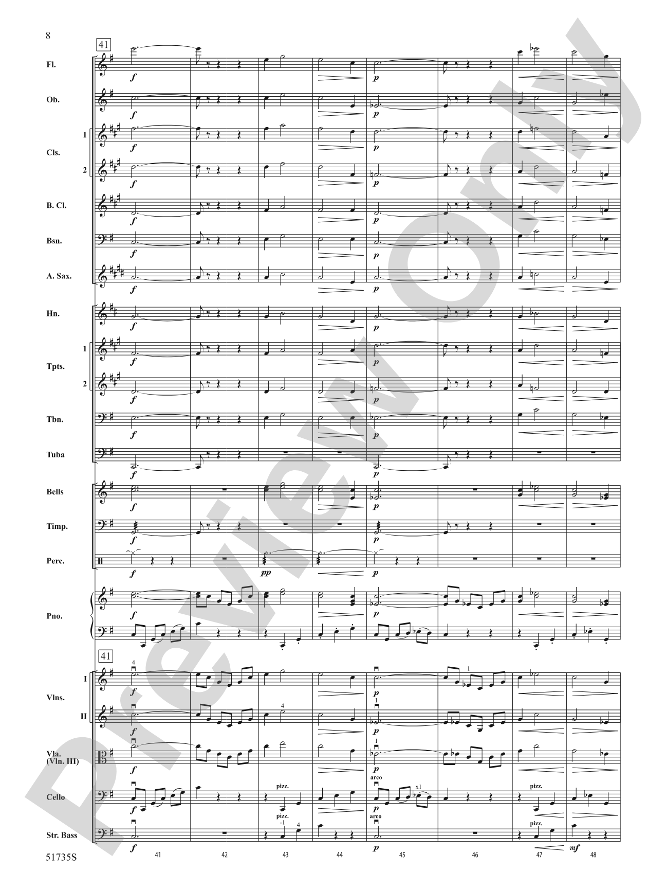 Flower Duet: Full Orchestra Conductor Score & Parts