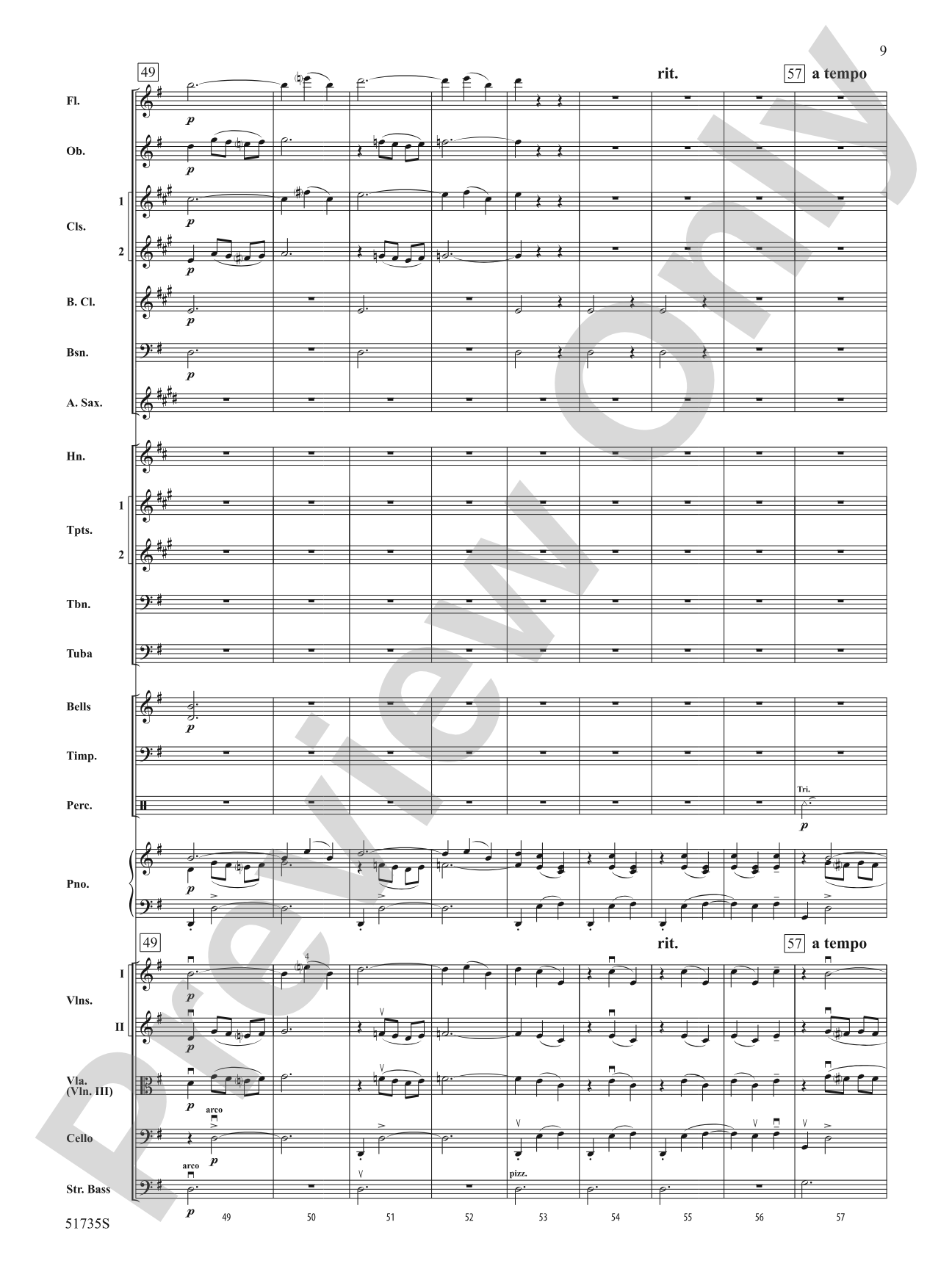Flower Duet: Full Orchestra Conductor Score & Parts