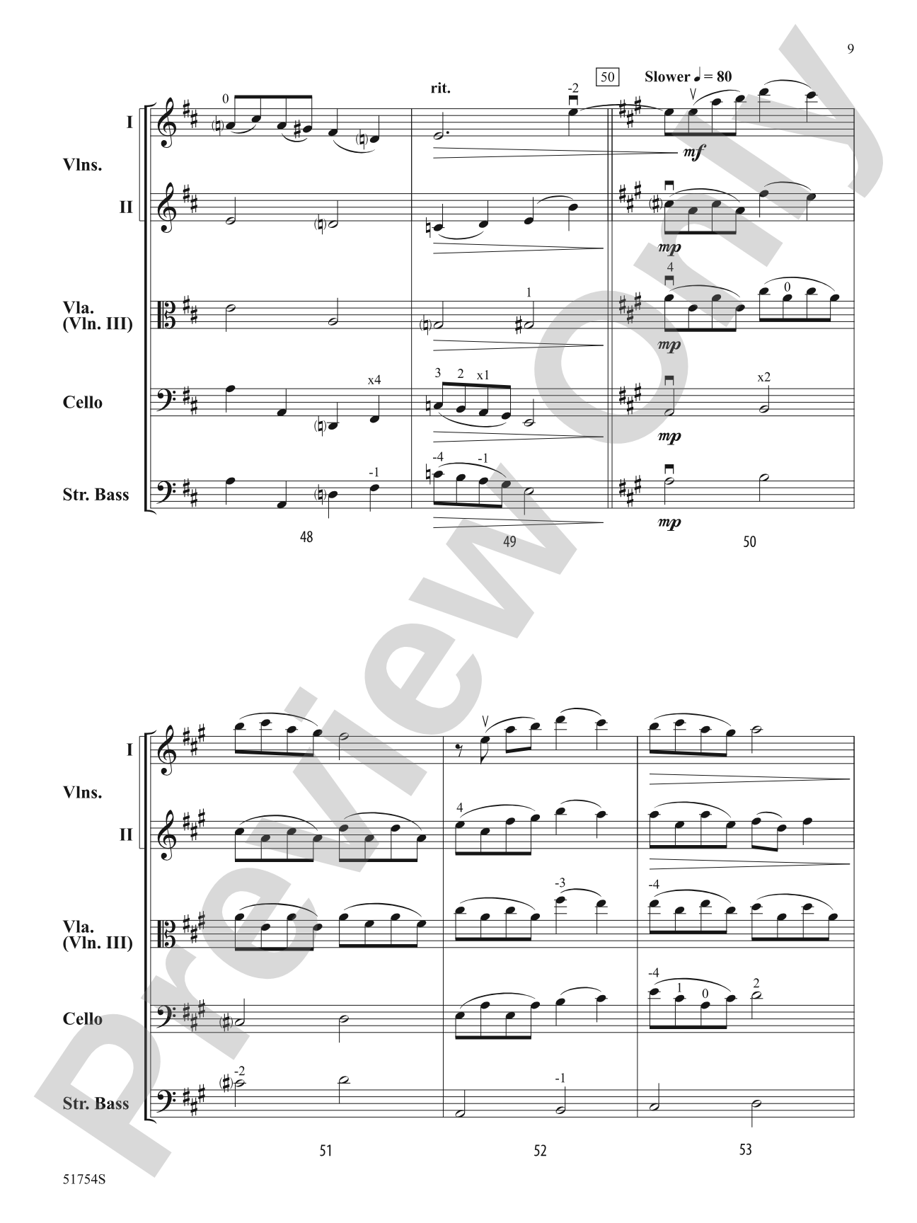 Final Voyage: String Orchestra Conductor Score & Parts