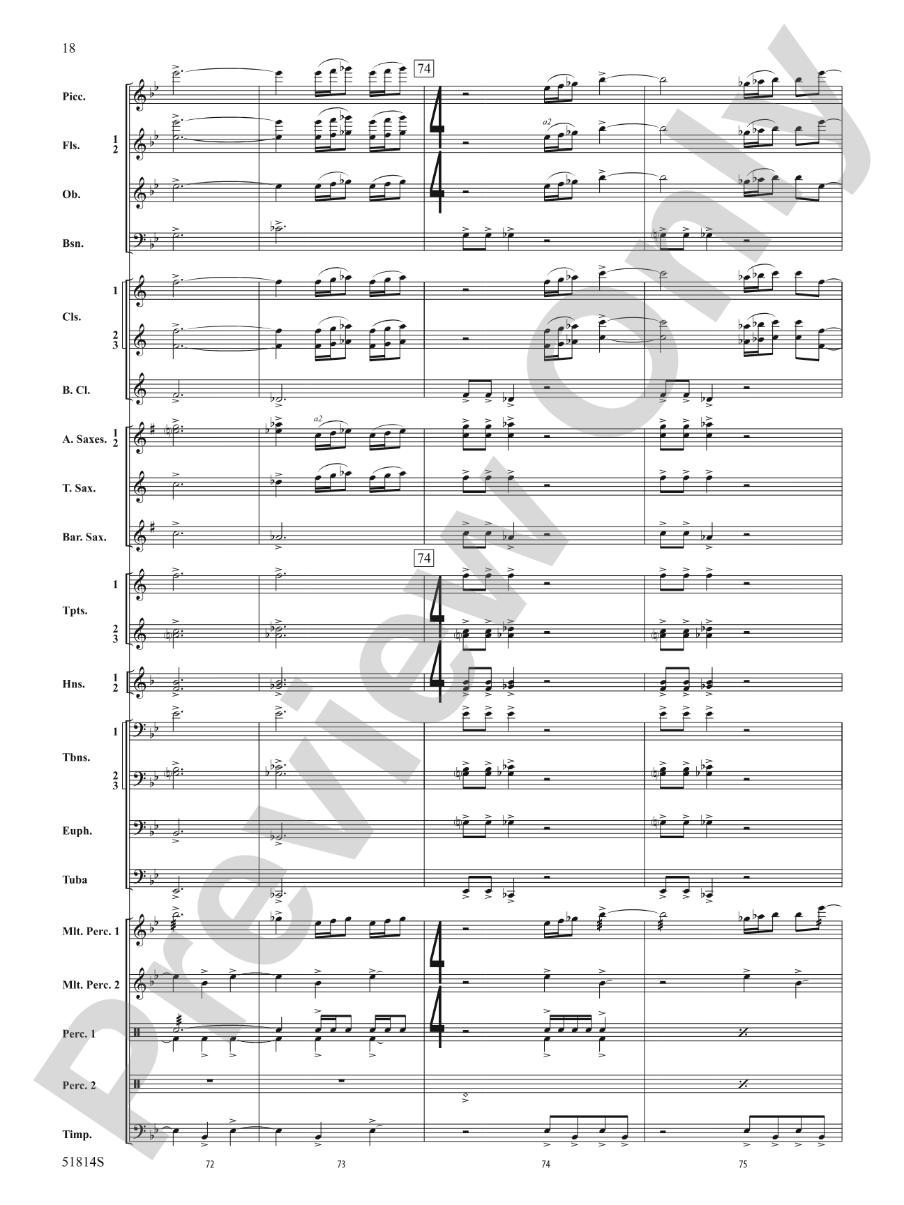 Windstorm: Concert Band Conductor Score & Parts