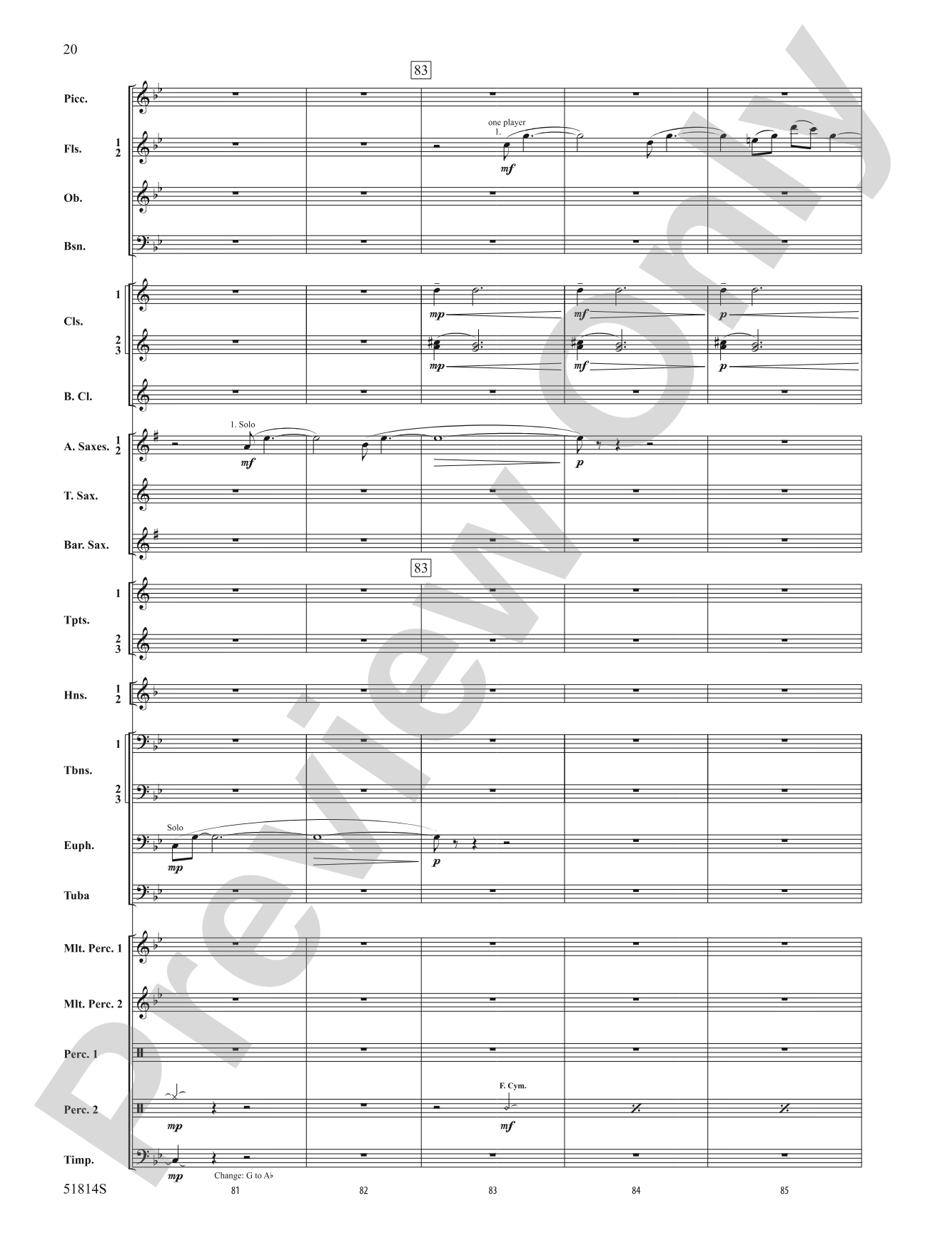 Windstorm: Concert Band Conductor Score & Parts