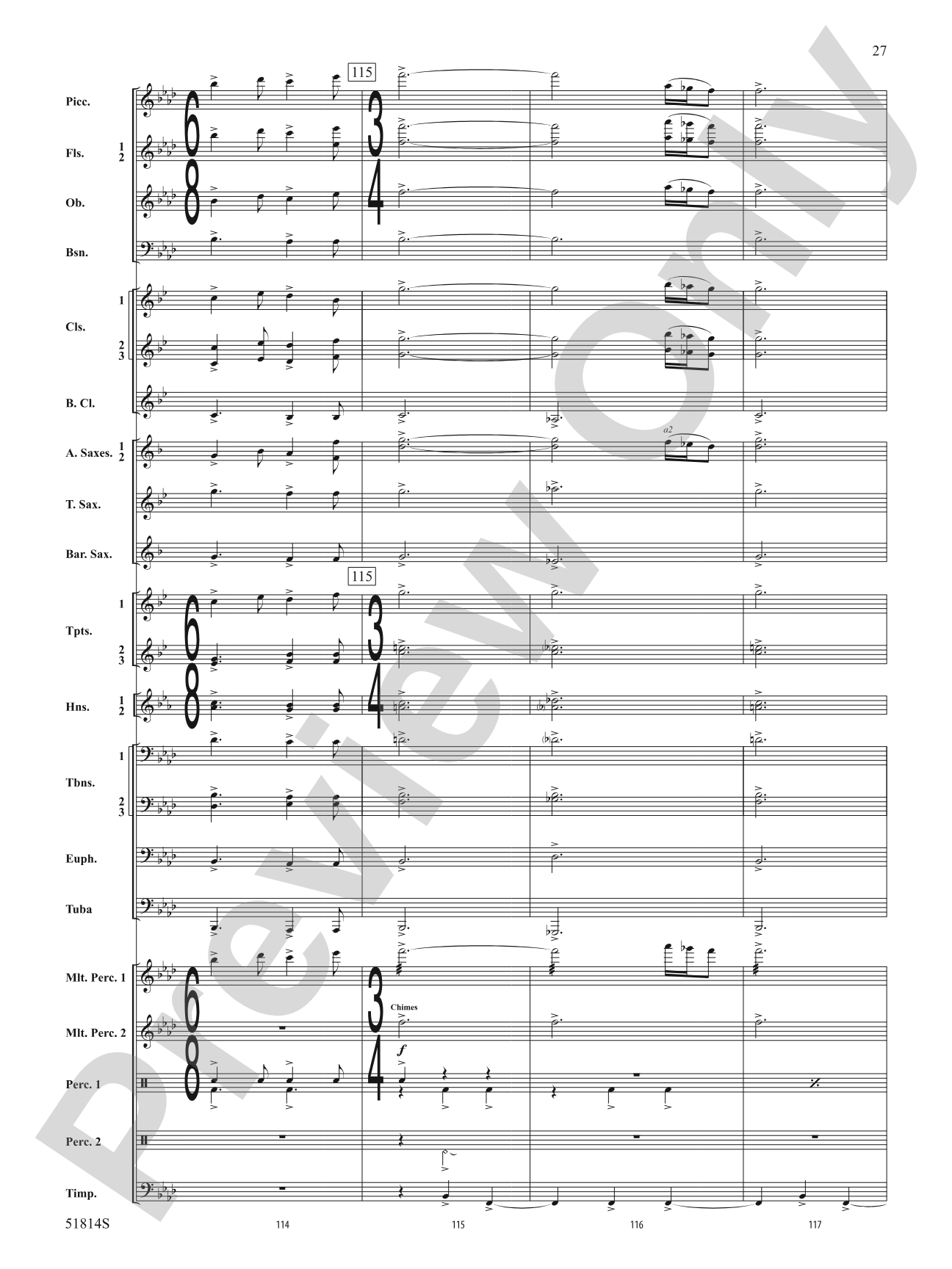 Windstorm: Concert Band Conductor Score & Parts