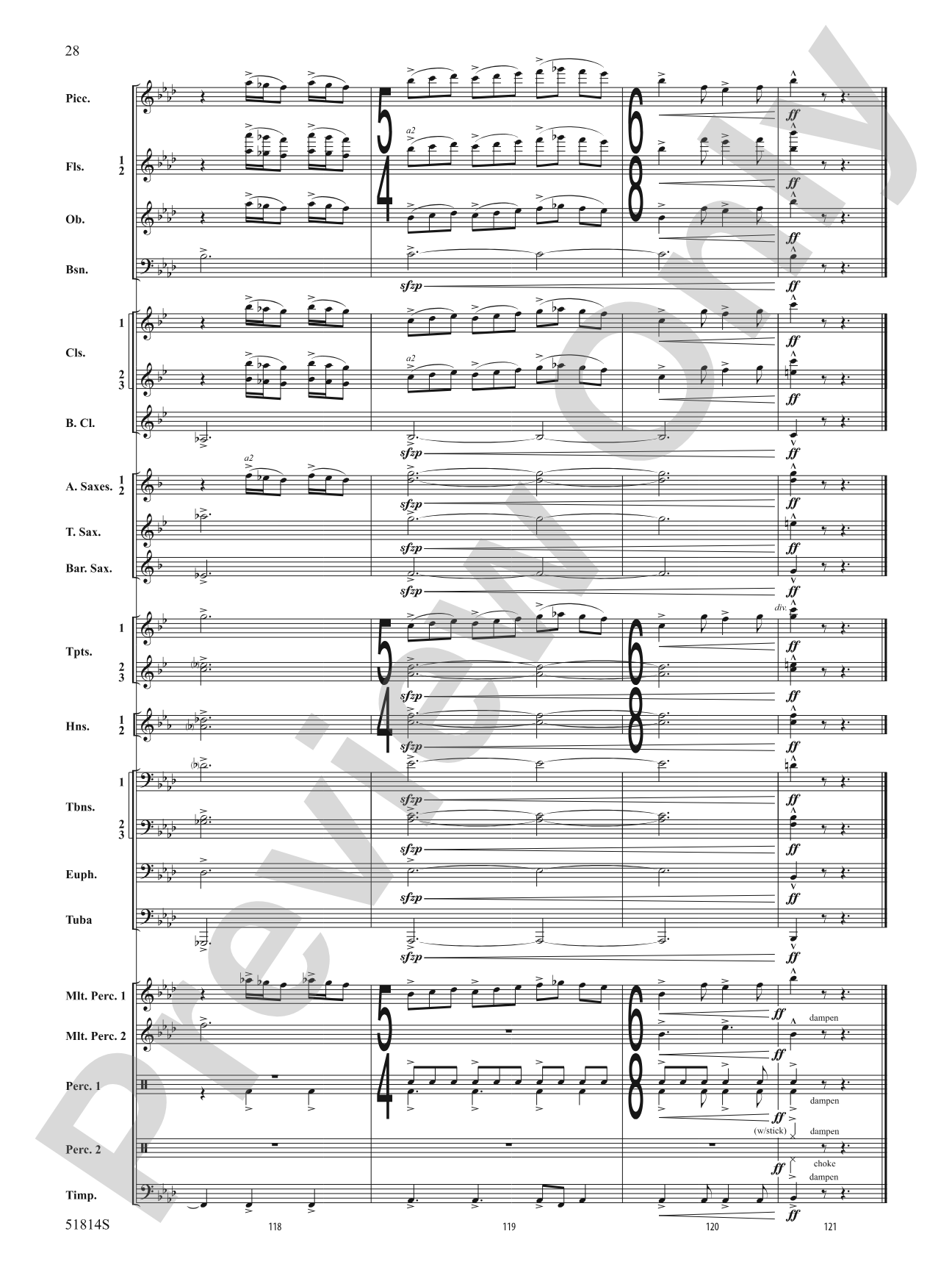 Windstorm: Concert Band Conductor Score & Parts