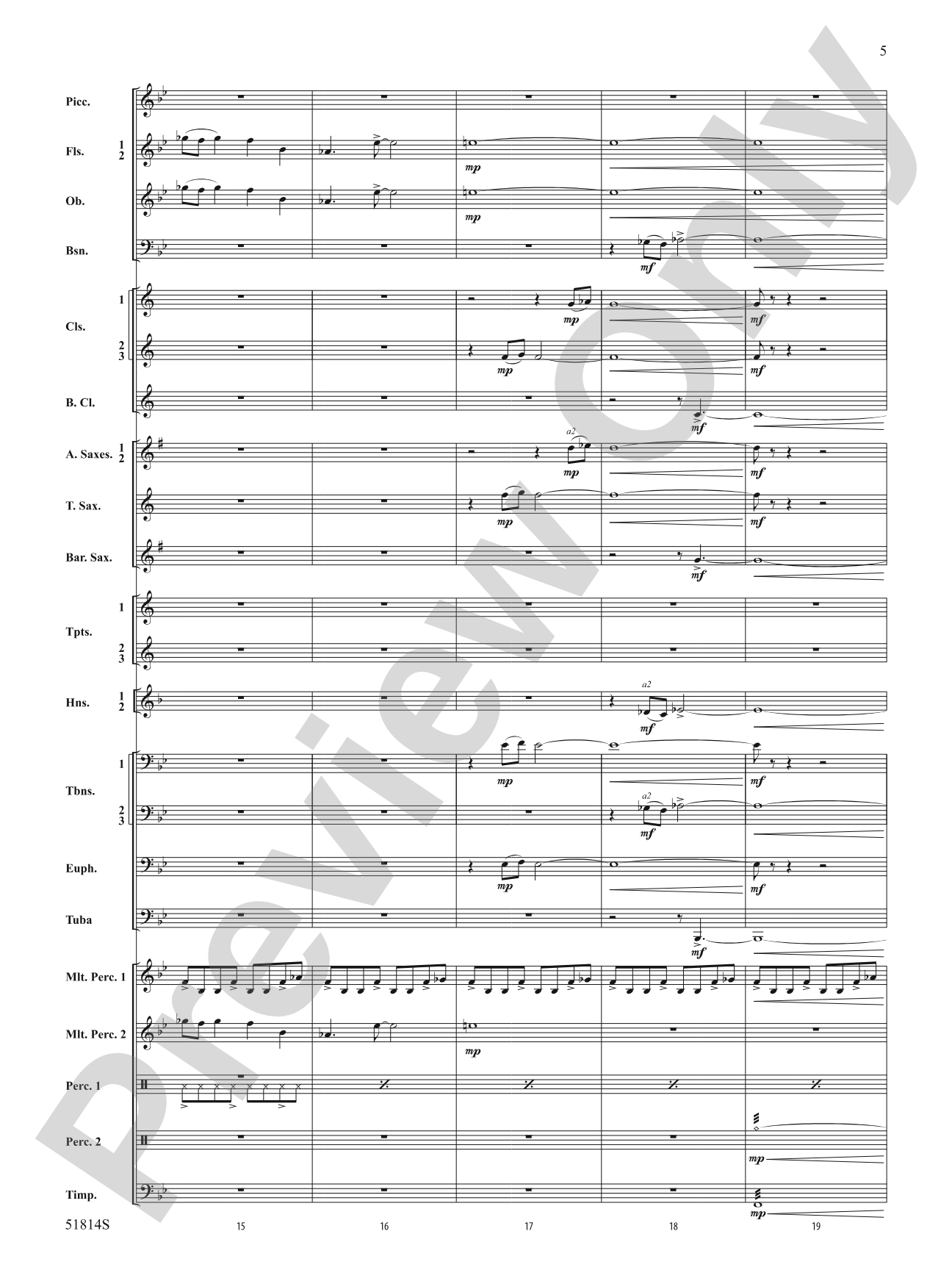 Windstorm: Concert Band Conductor Score & Parts