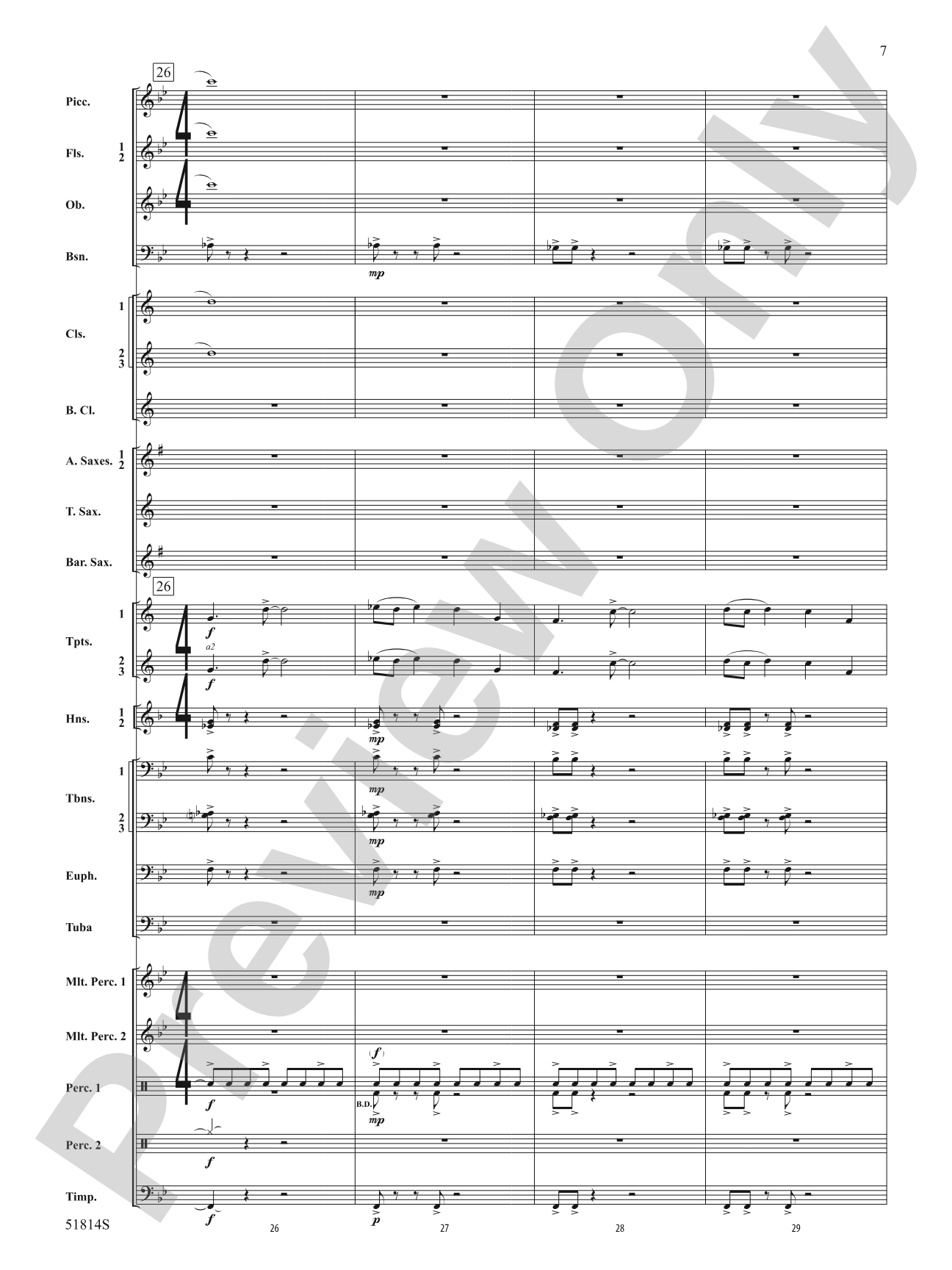 Windstorm: Concert Band Conductor Score & Parts