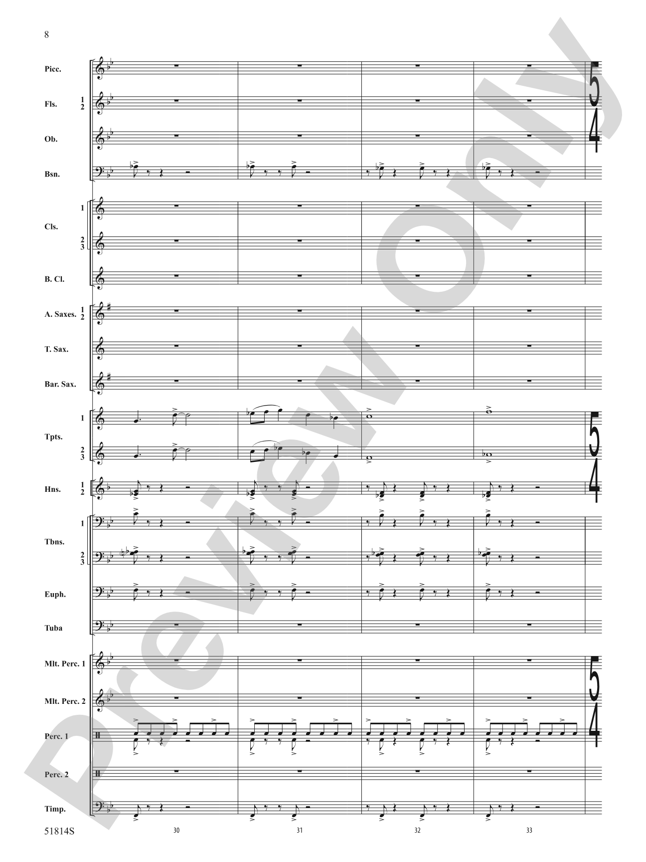 Windstorm: Concert Band Conductor Score & Parts