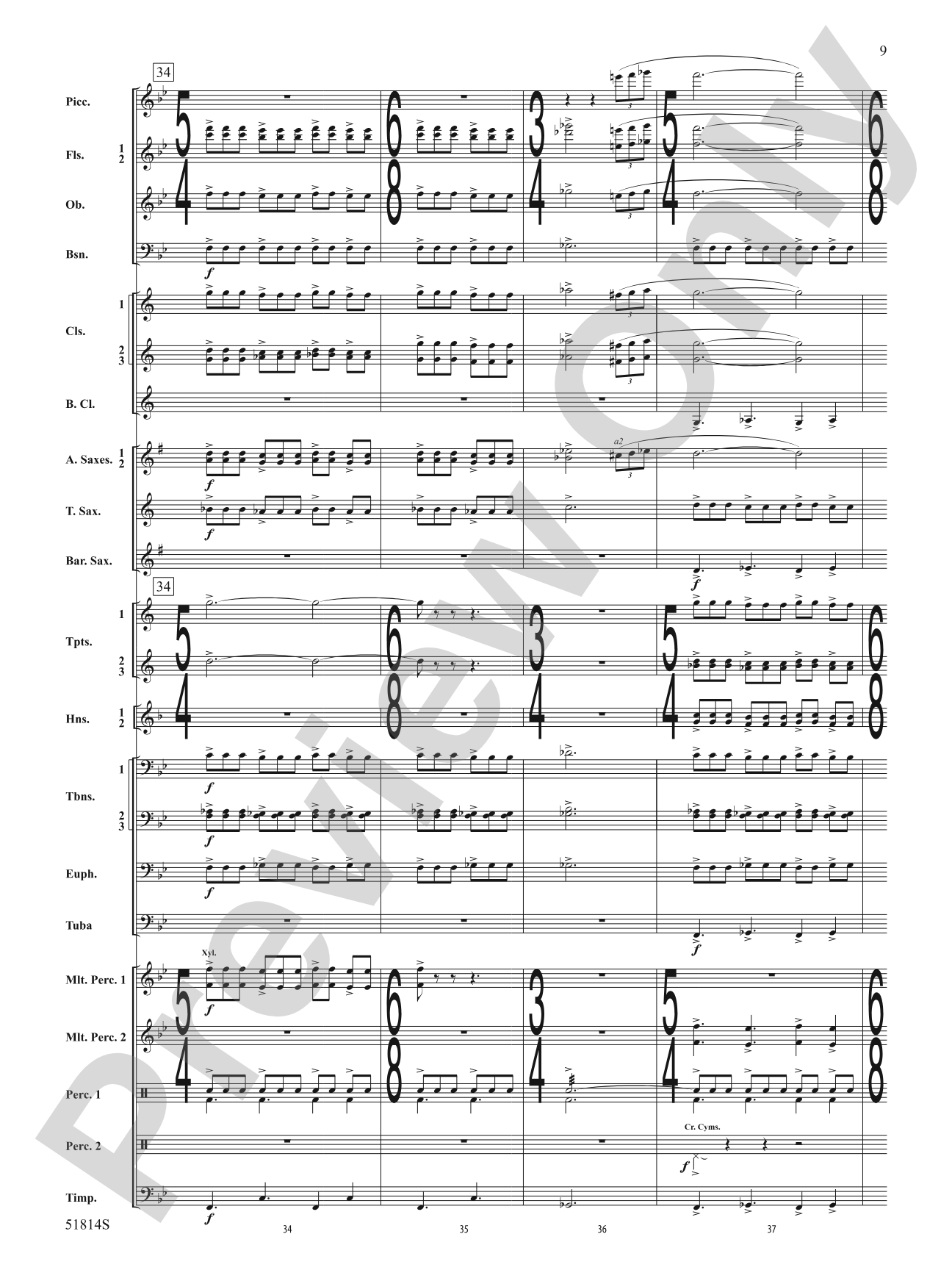 Windstorm: Concert Band Conductor Score & Parts