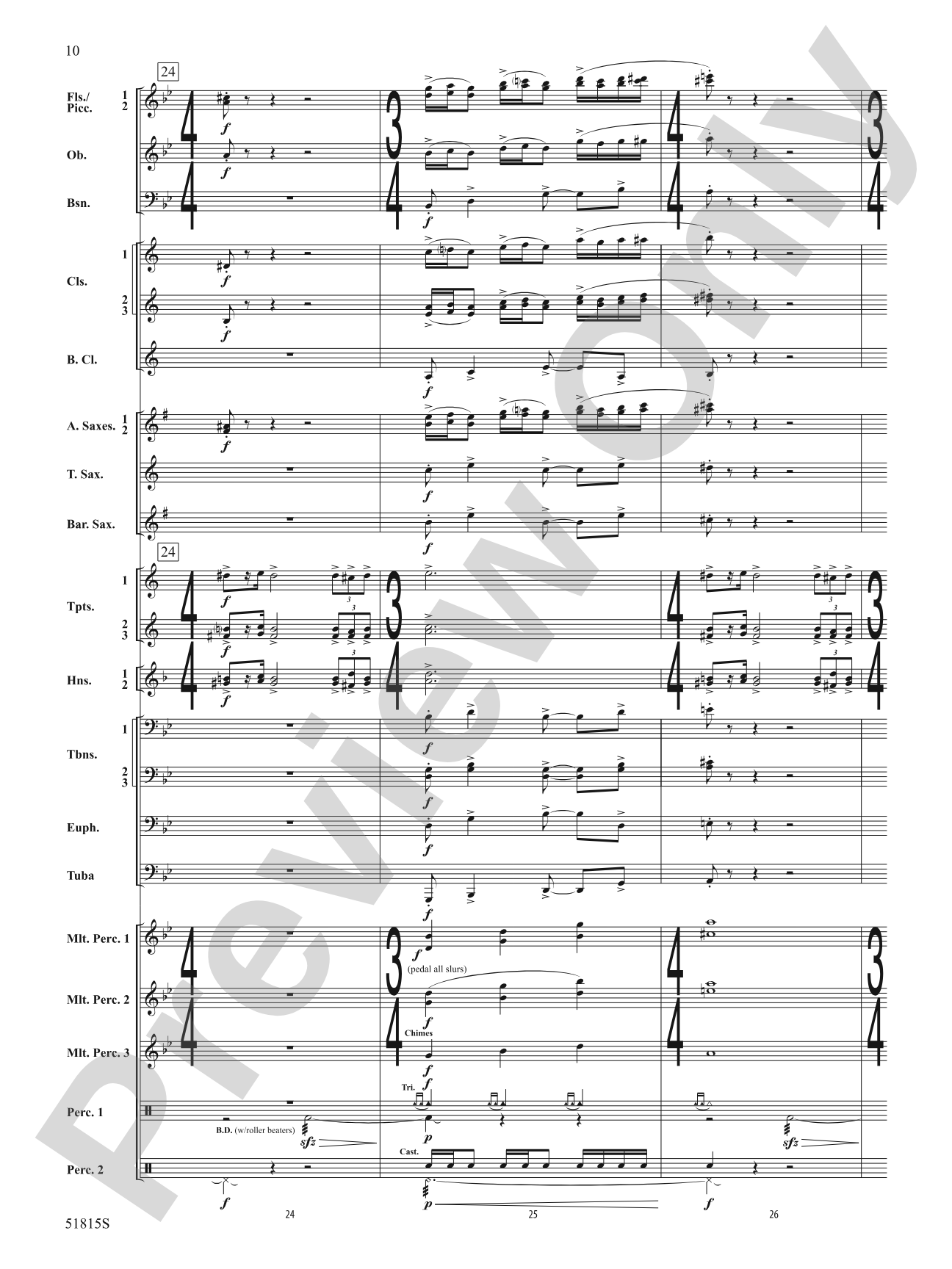 Festival: Concert Band Conductor Score & Parts