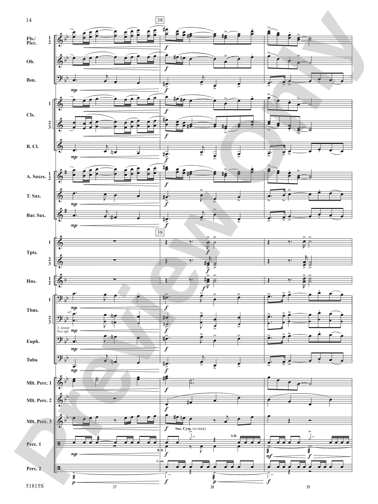 Festival: Concert Band Conductor Score & Parts
