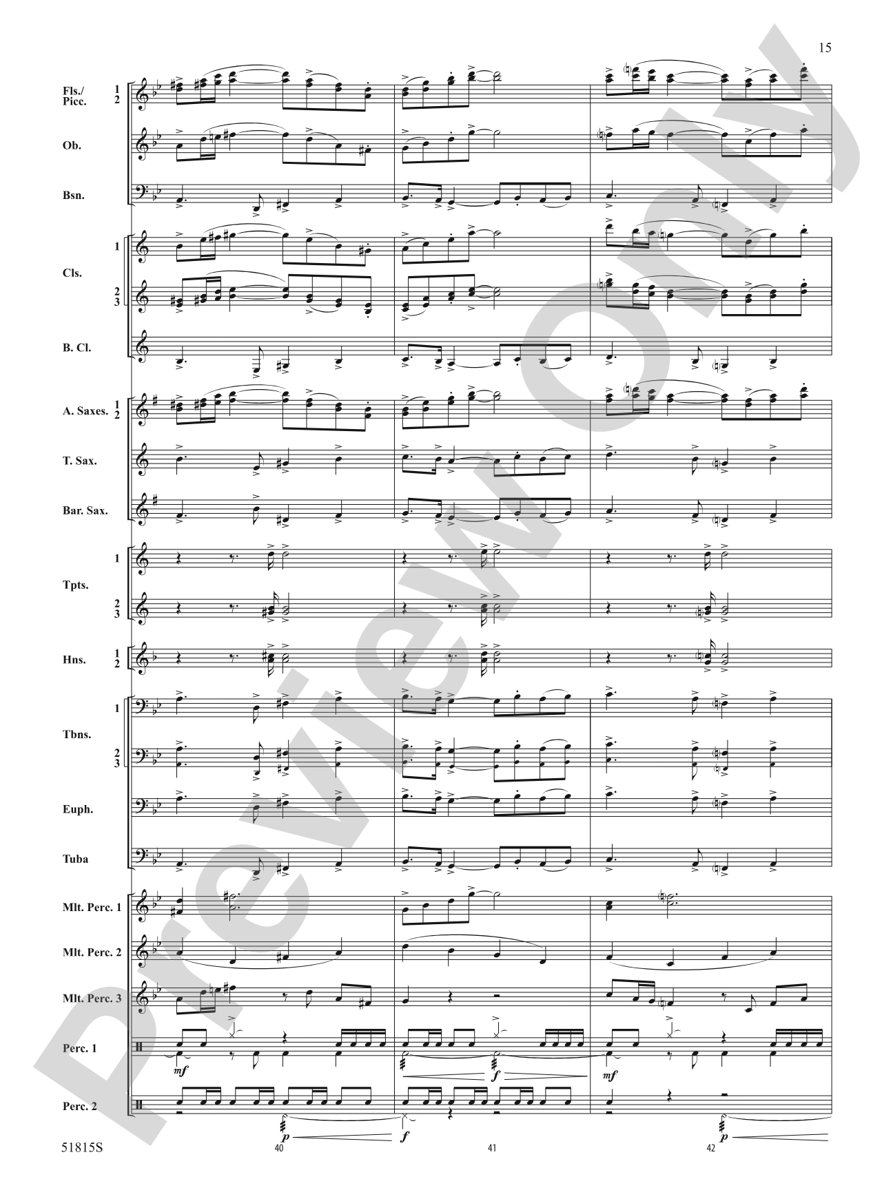 Festival: Concert Band Conductor Score & Parts