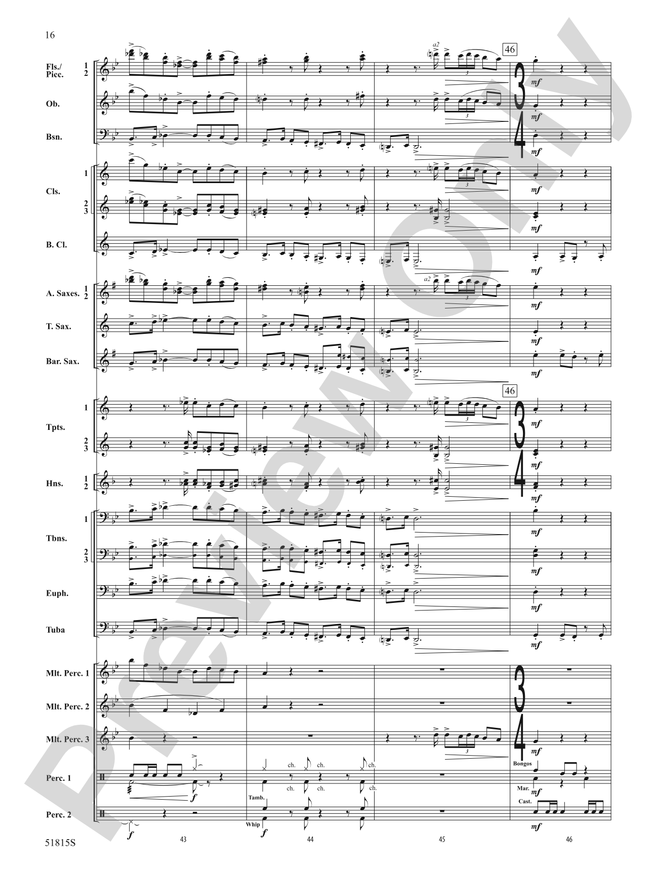 Festival: Concert Band Conductor Score & Parts