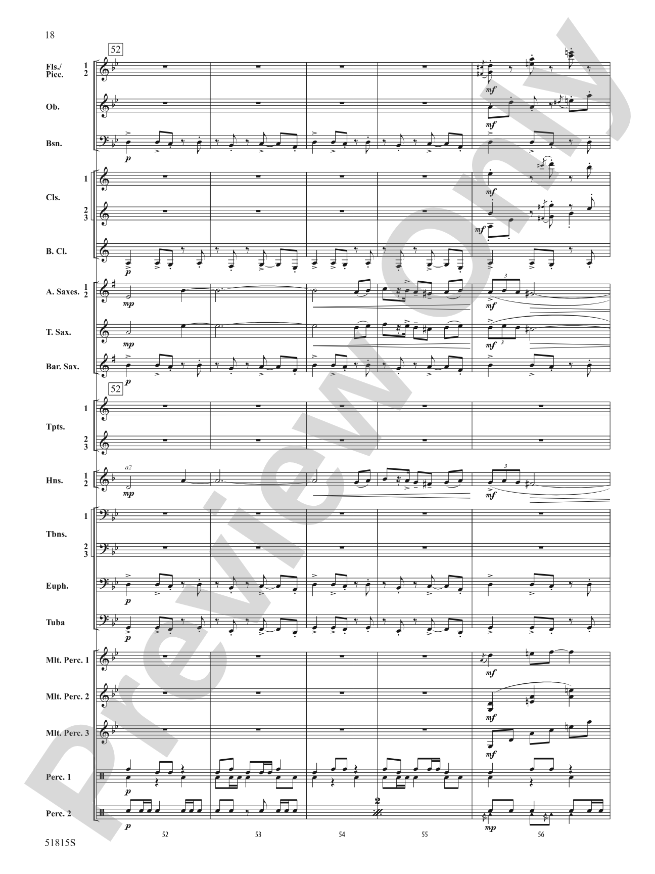Festival: Concert Band Conductor Score & Parts