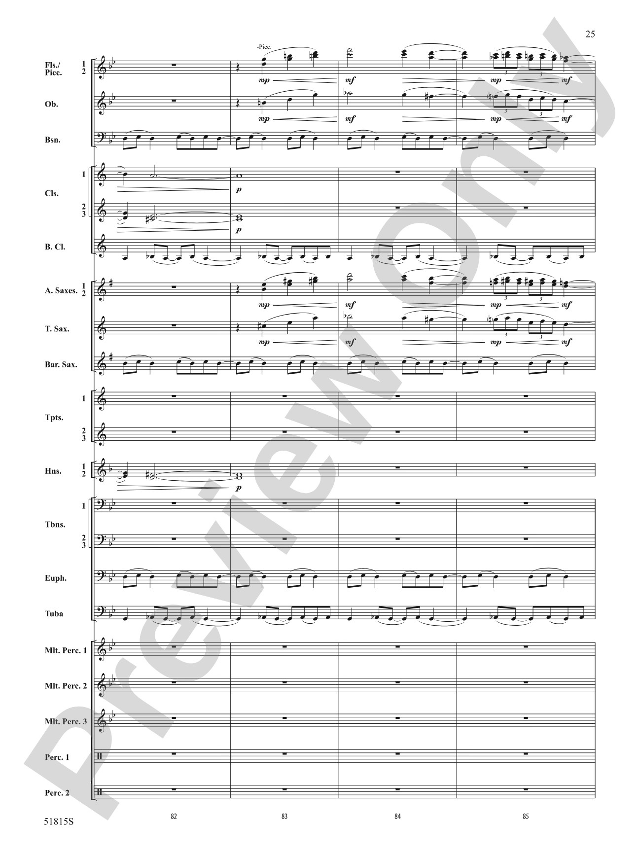 Festival: Concert Band Conductor Score & Parts