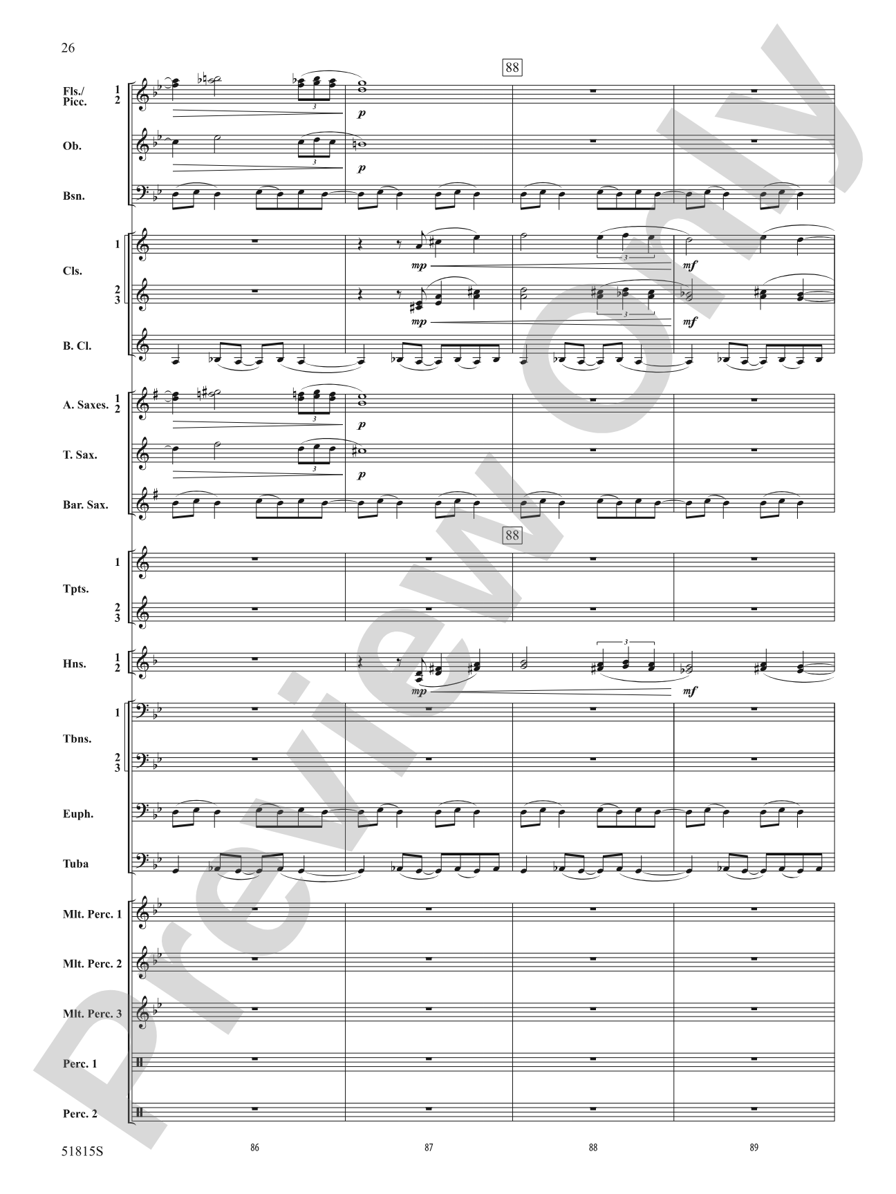 Festival: Concert Band Conductor Score & Parts