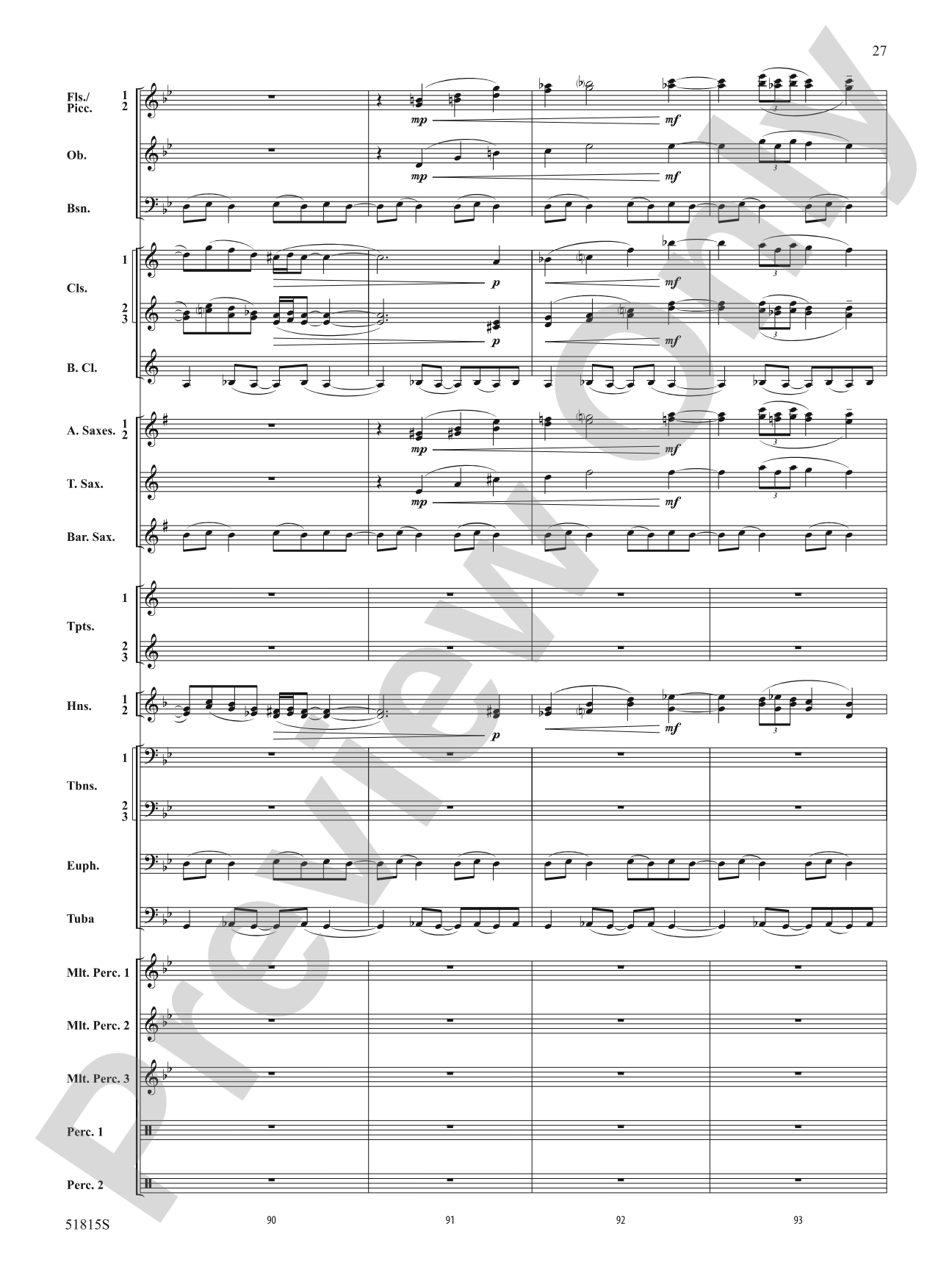 Festival: Concert Band Conductor Score & Parts