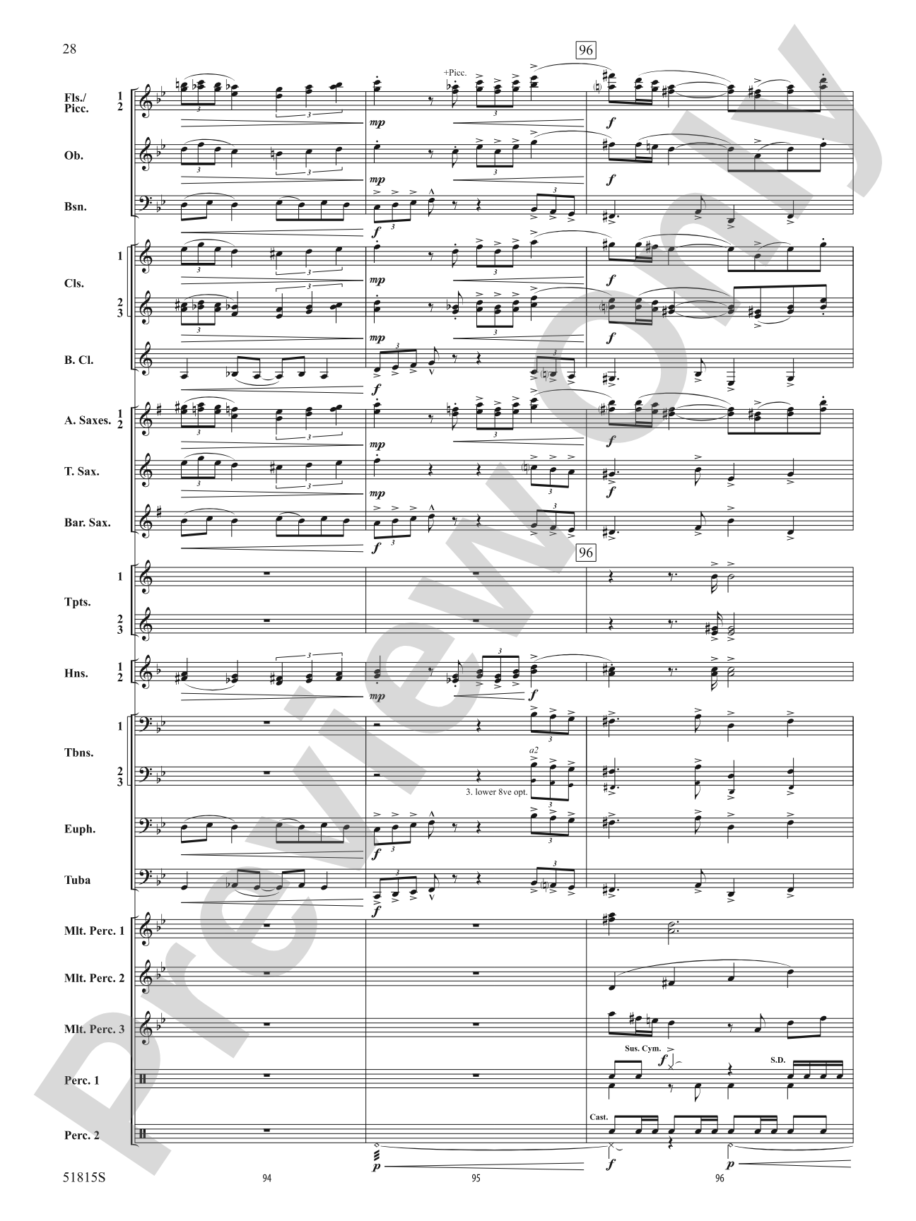 Festival: Concert Band Conductor Score & Parts