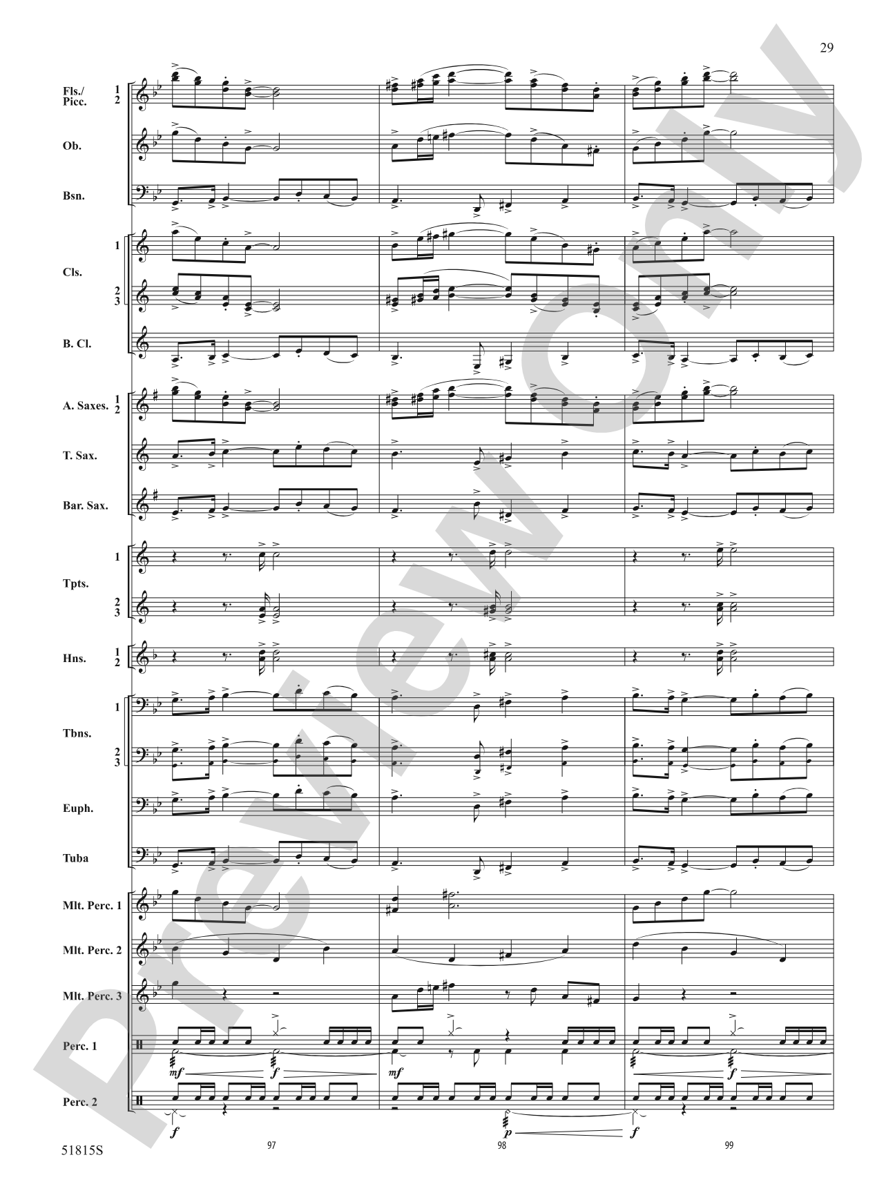 Festival: Concert Band Conductor Score & Parts