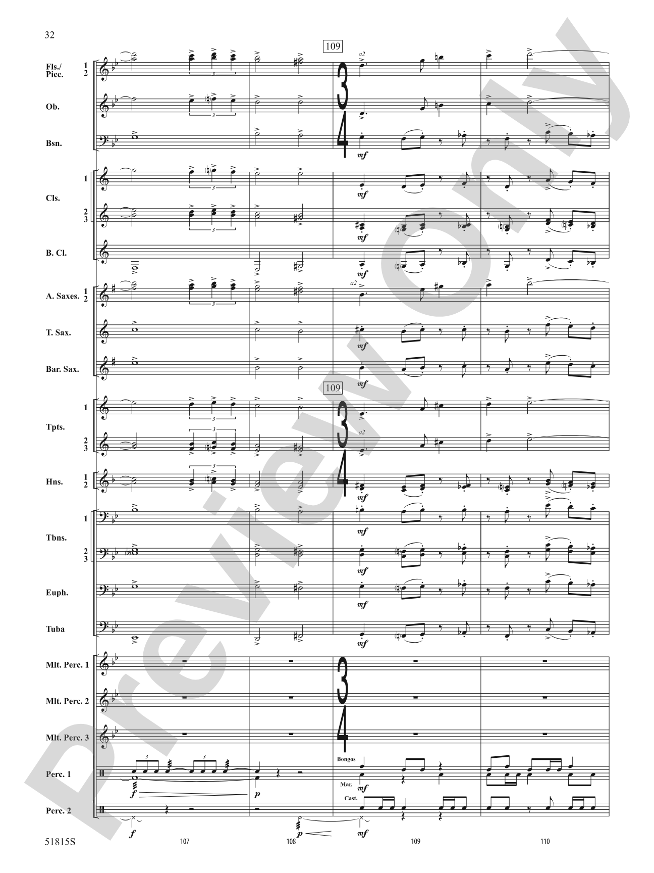 Festival: Concert Band Conductor Score & Parts