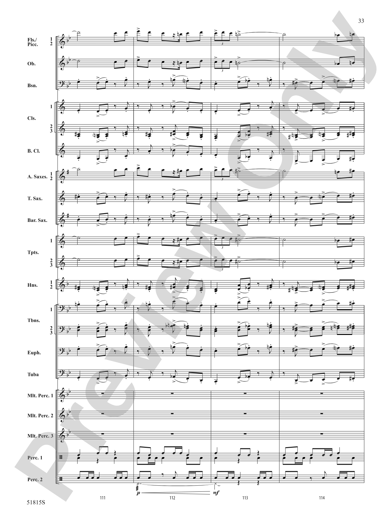 Festival: Concert Band Conductor Score & Parts