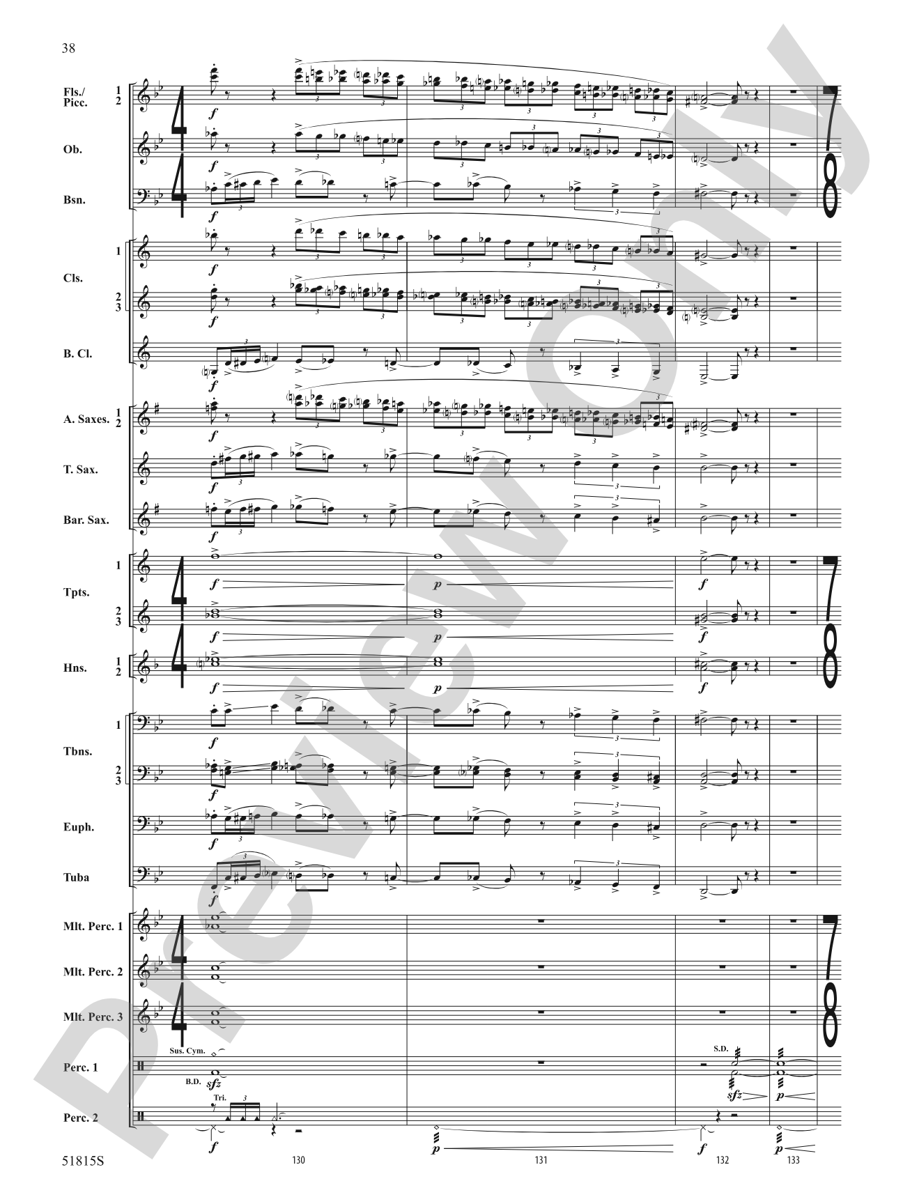 Festival: Concert Band Conductor Score & Parts