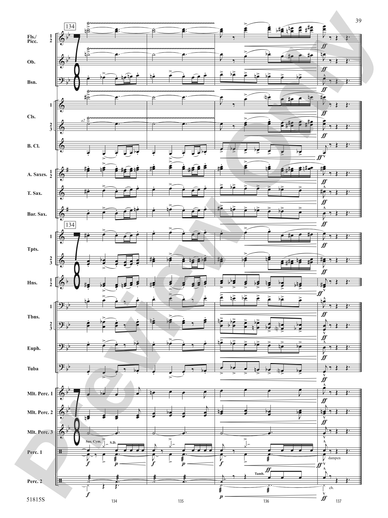 Festival: Concert Band Conductor Score & Parts