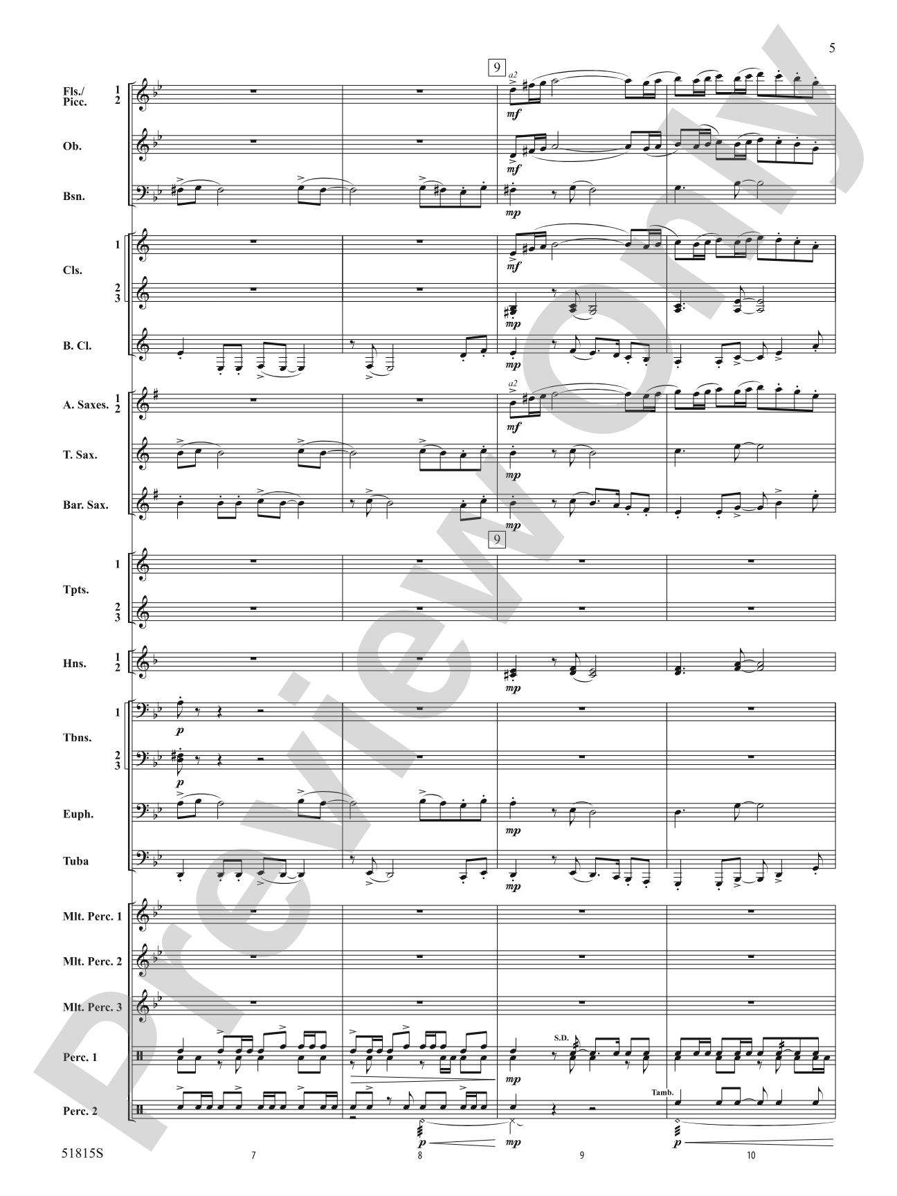 Festival: Concert Band Conductor Score & Parts