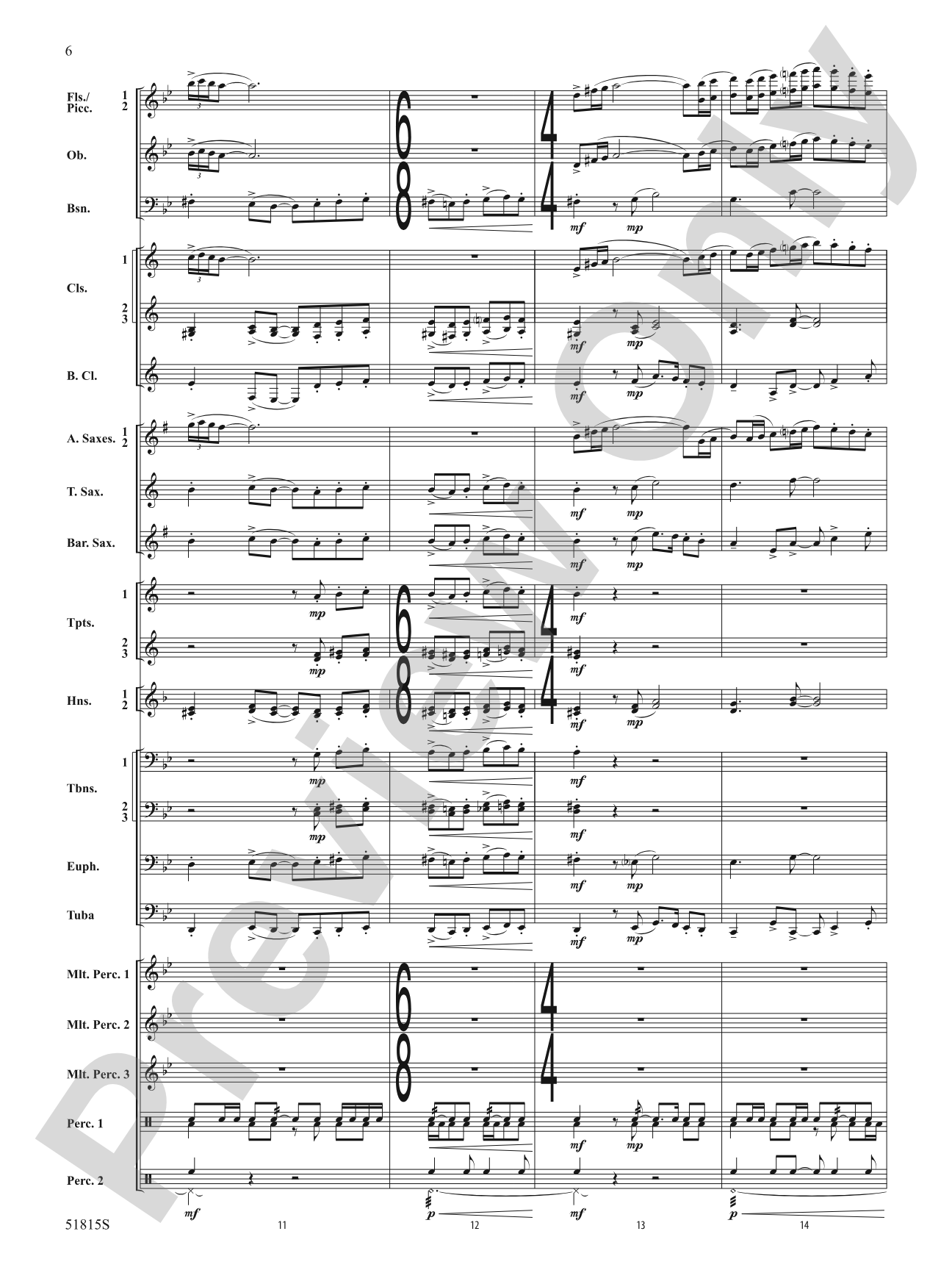Festival: Concert Band Conductor Score & Parts