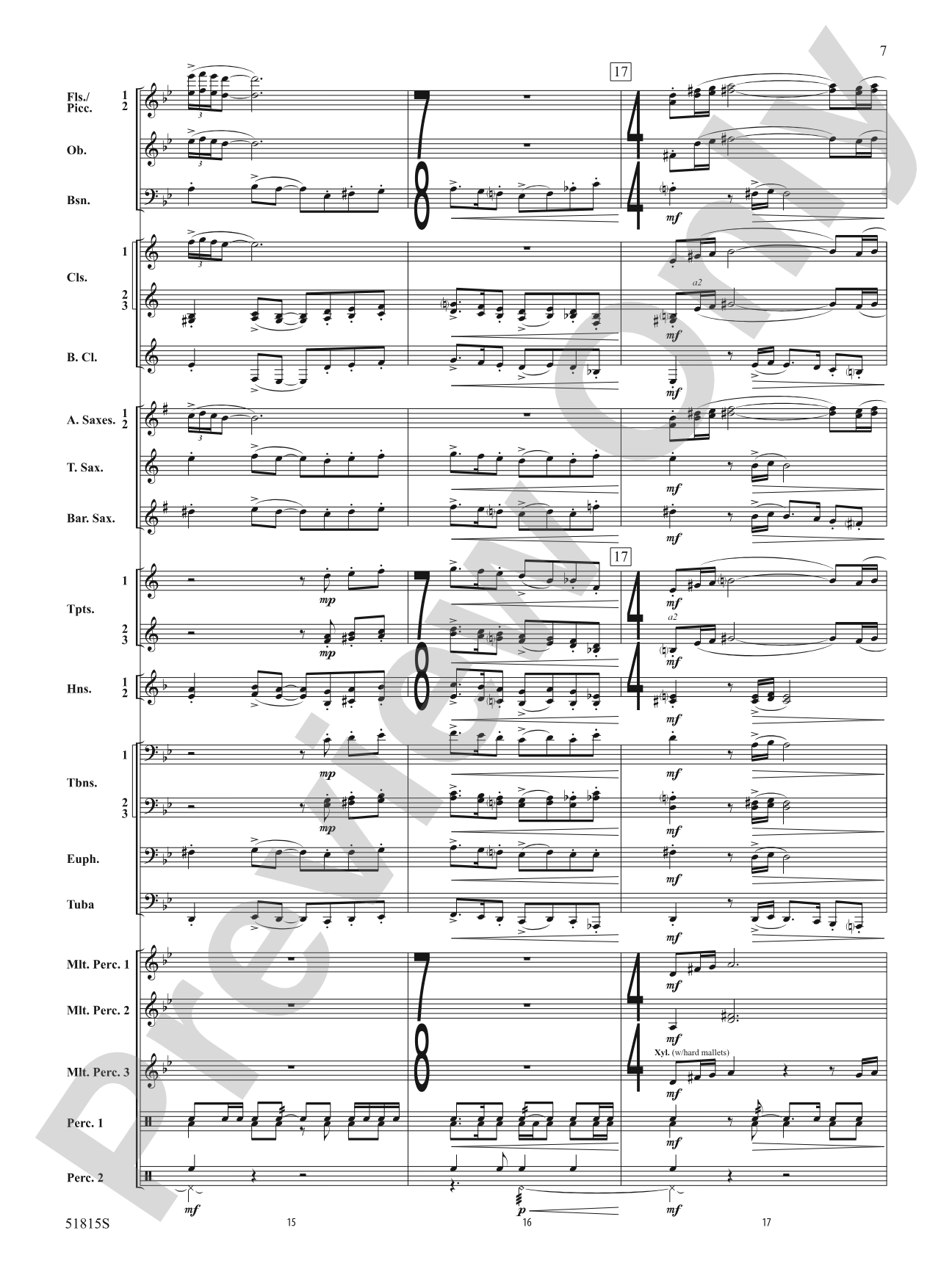 Festival: Concert Band Conductor Score & Parts