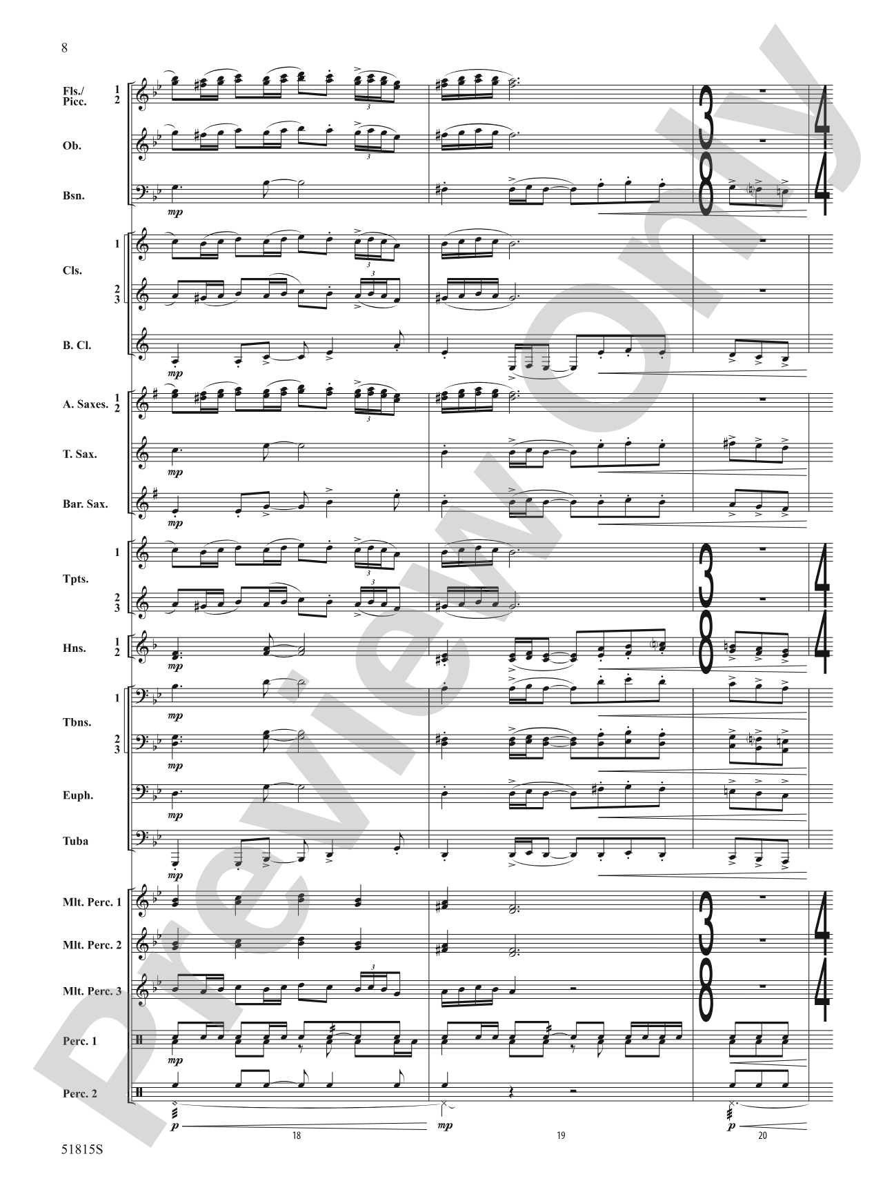 Festival: Concert Band Conductor Score & Parts