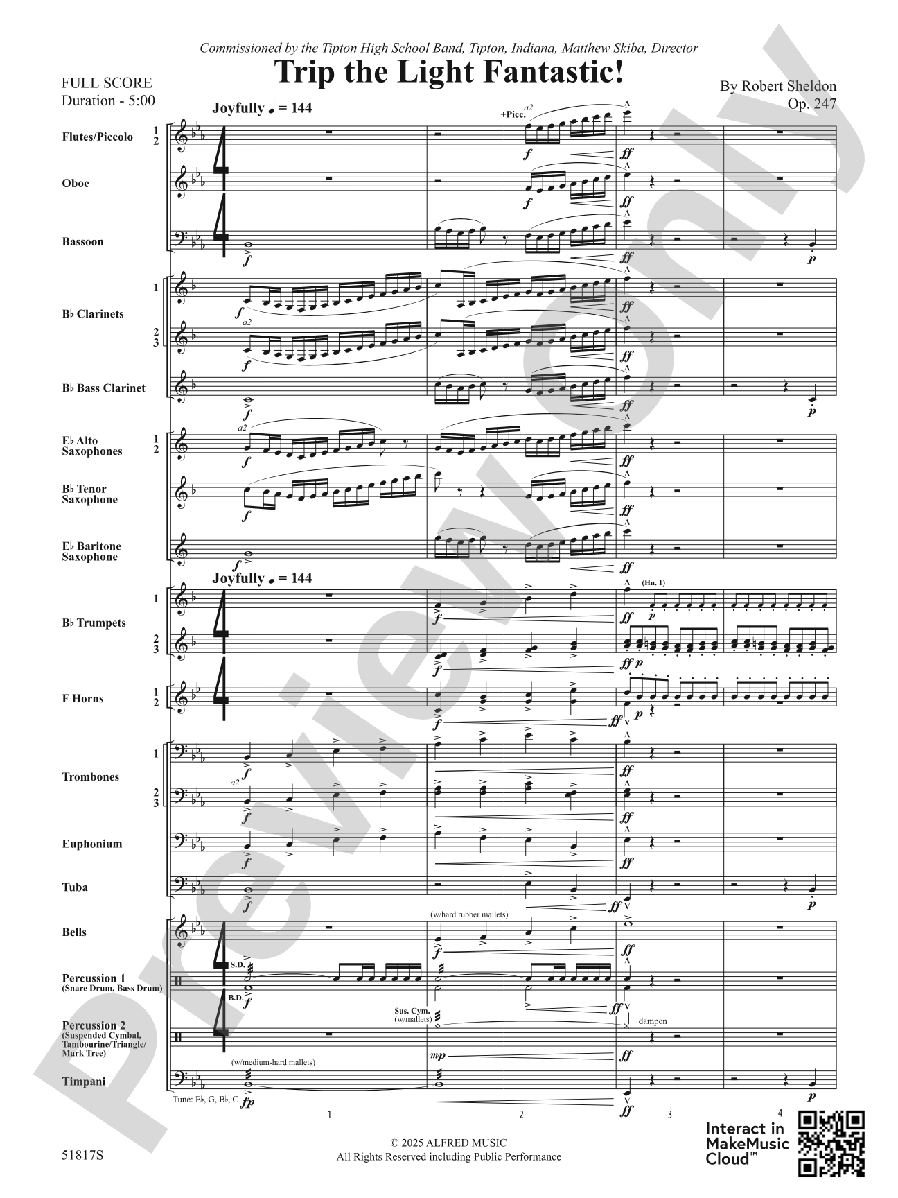 Trip the Light Fantastic!: Score