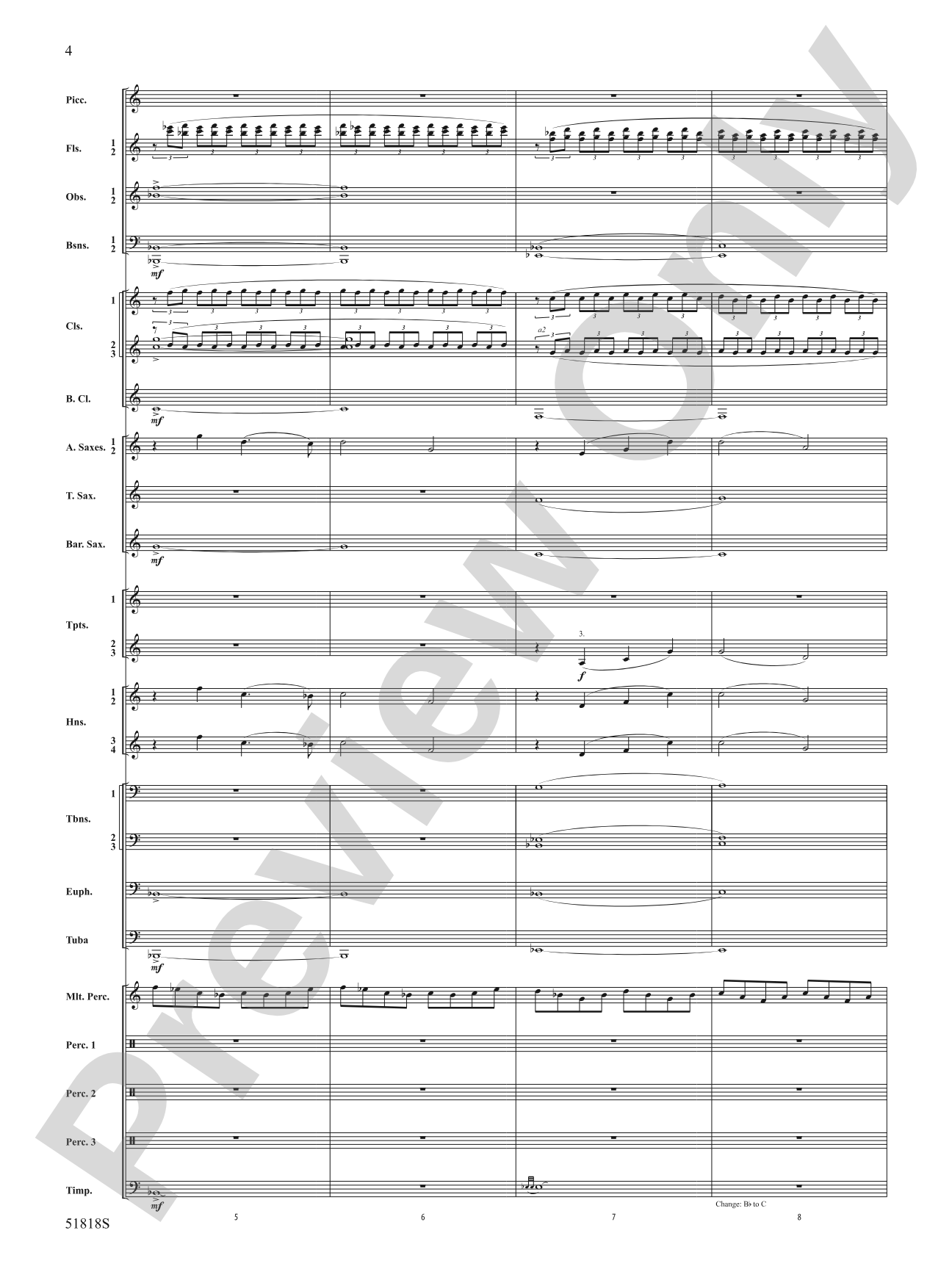 Champions of the Sky: Concert Band Conductor Score & Parts