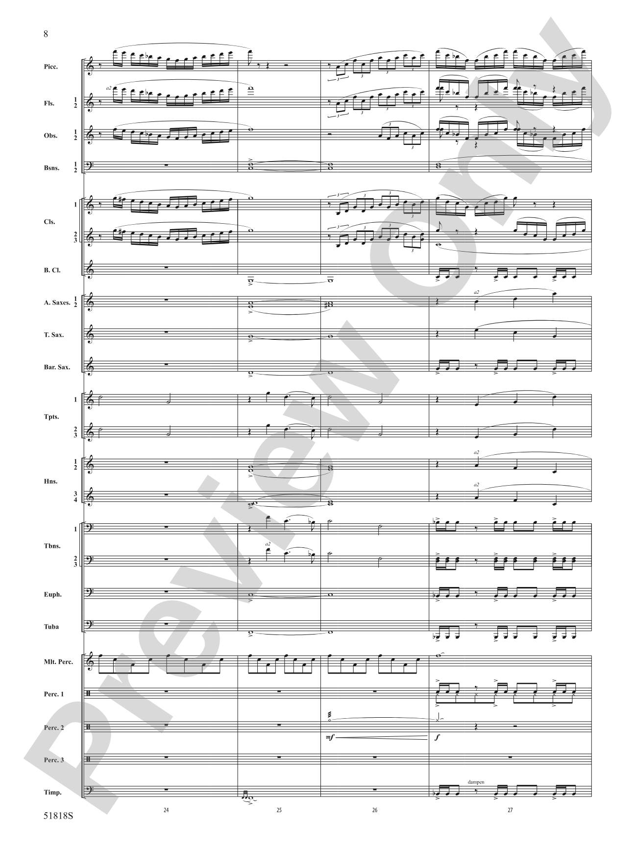 Champions of the Sky: Concert Band Conductor Score & Parts