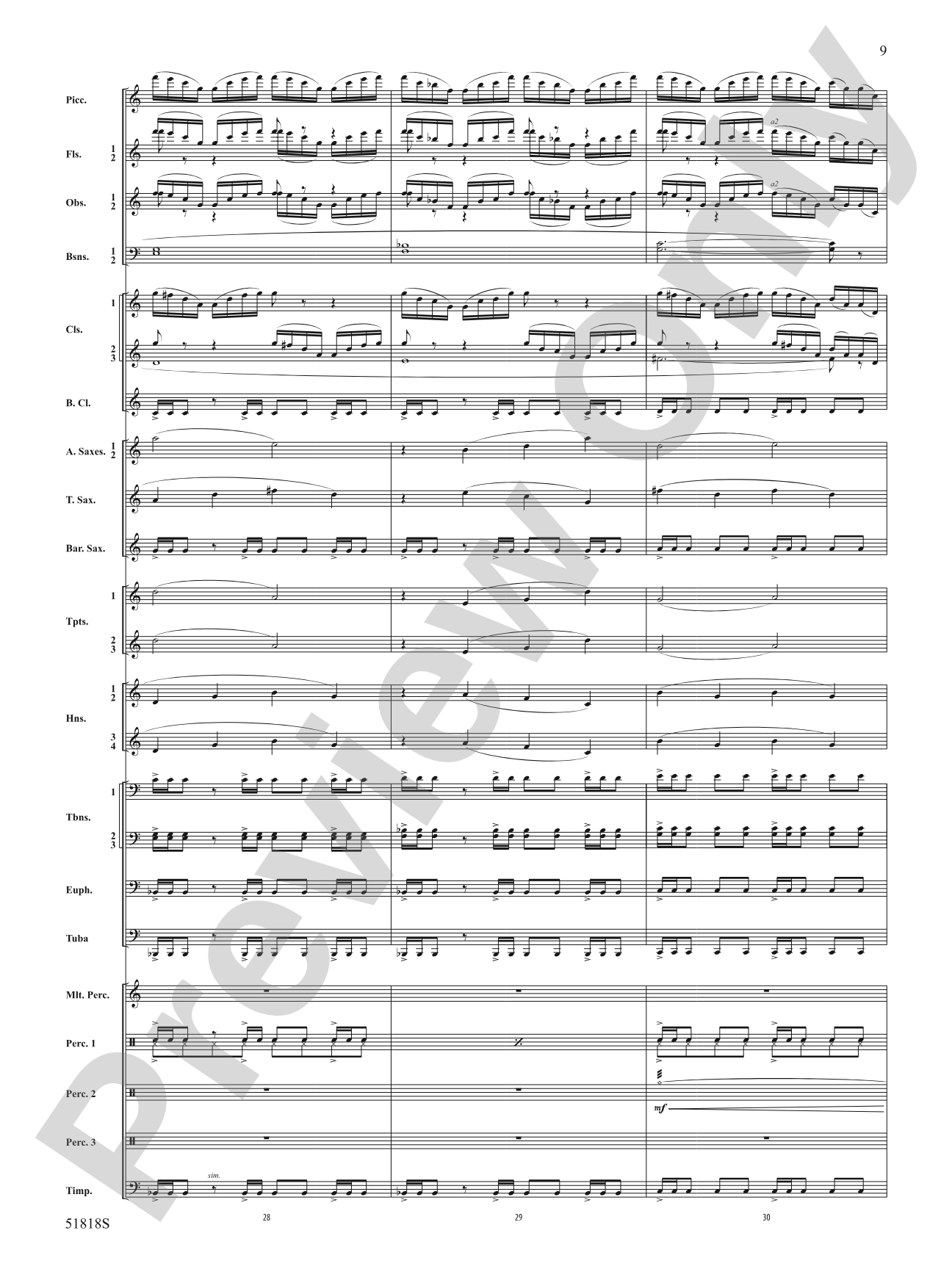 Champions of the Sky: Concert Band Conductor Score & Parts