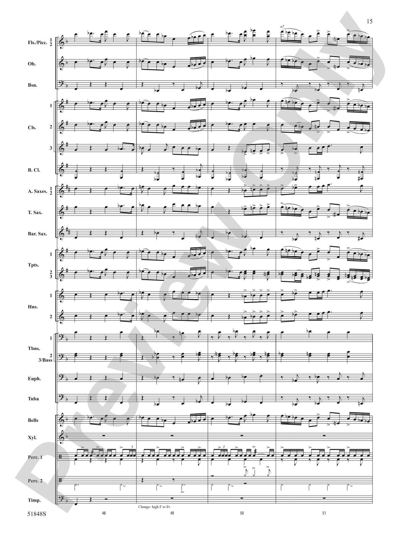 Furious Granite: Concert Band Conductor Score & Parts