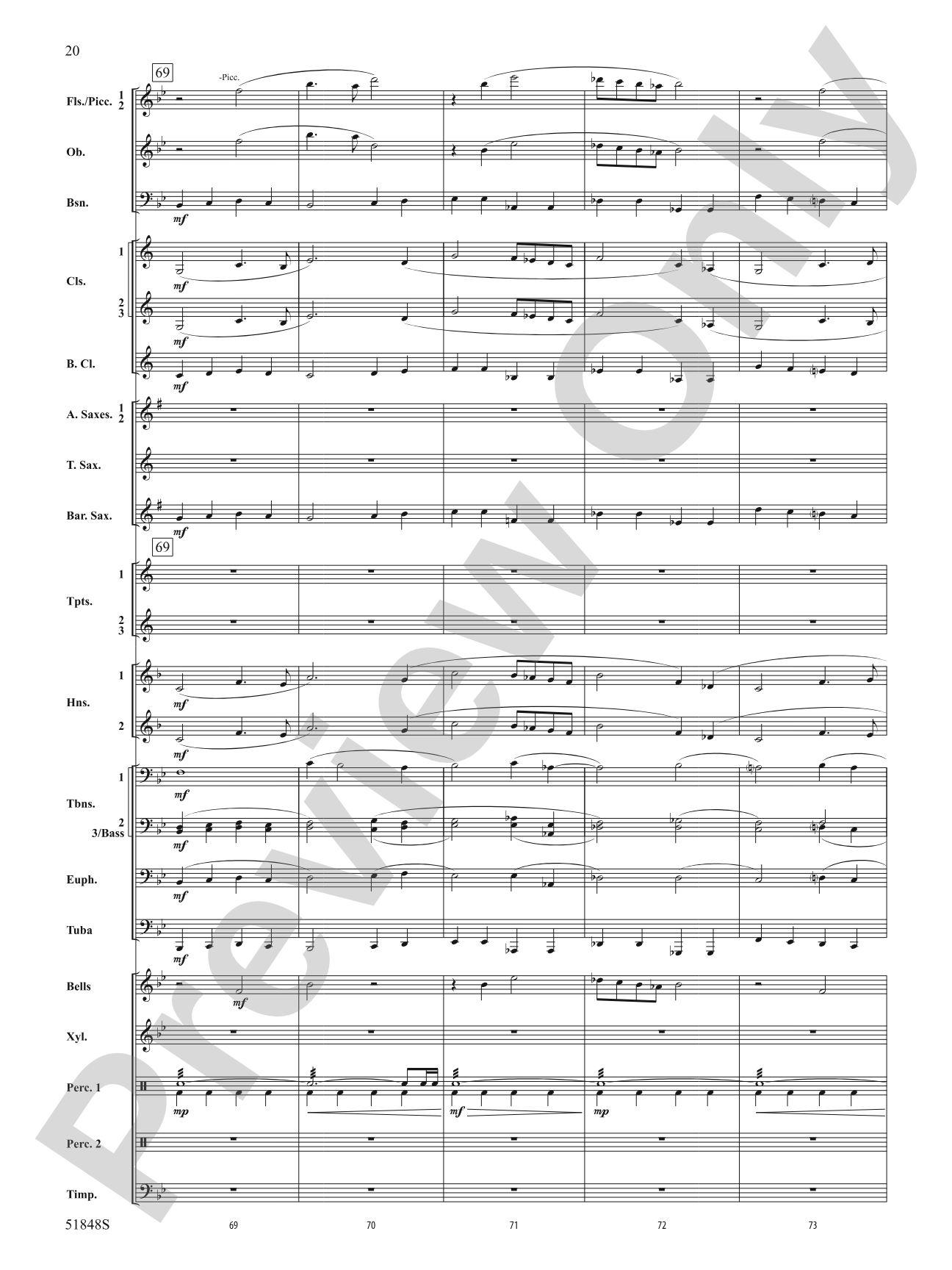 Furious Granite: Concert Band Conductor Score & Parts