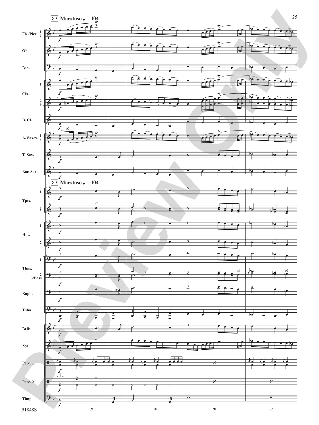 Furious Granite: Concert Band Conductor Score & Parts