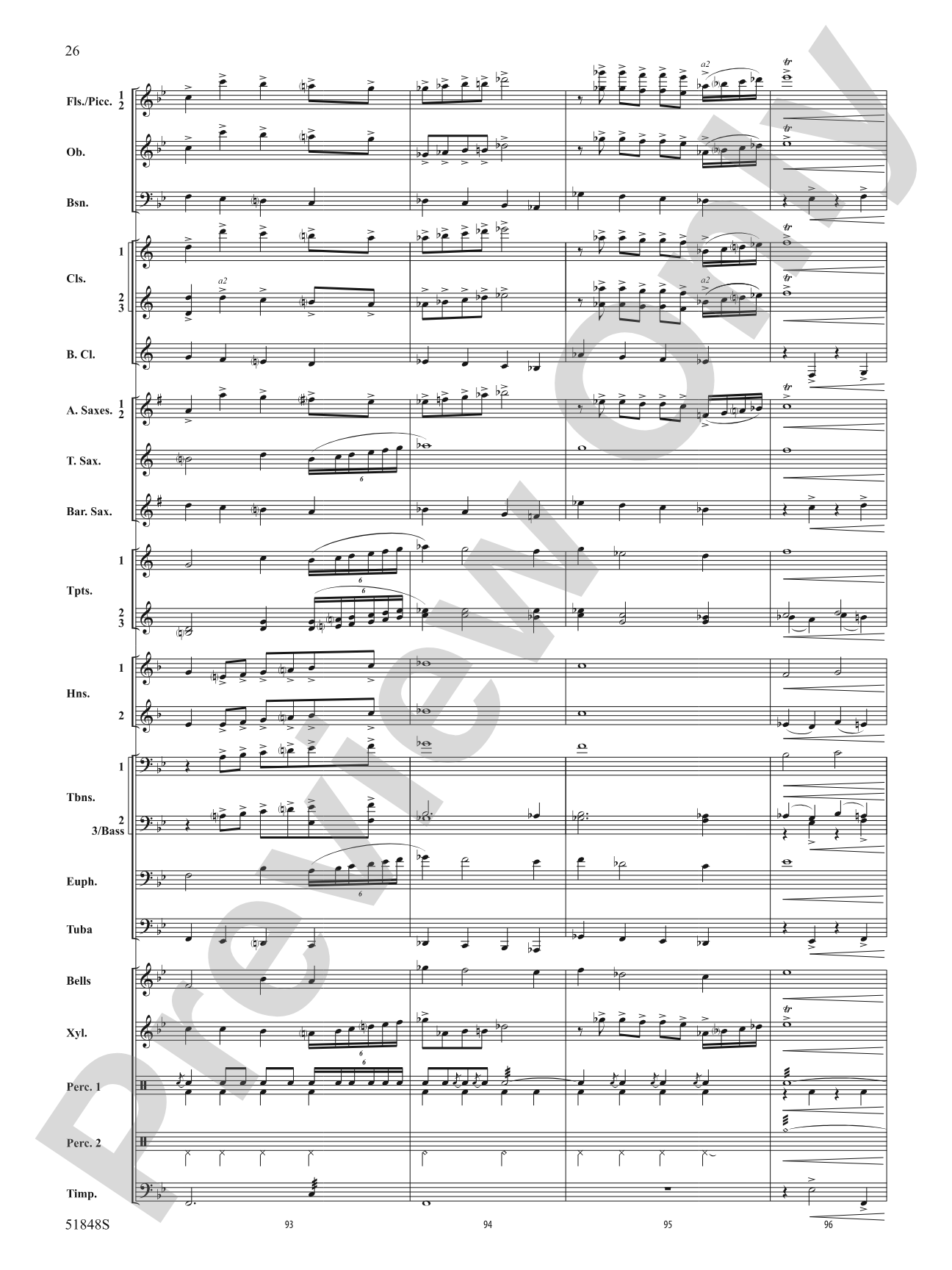 Furious Granite: Concert Band Conductor Score & Parts