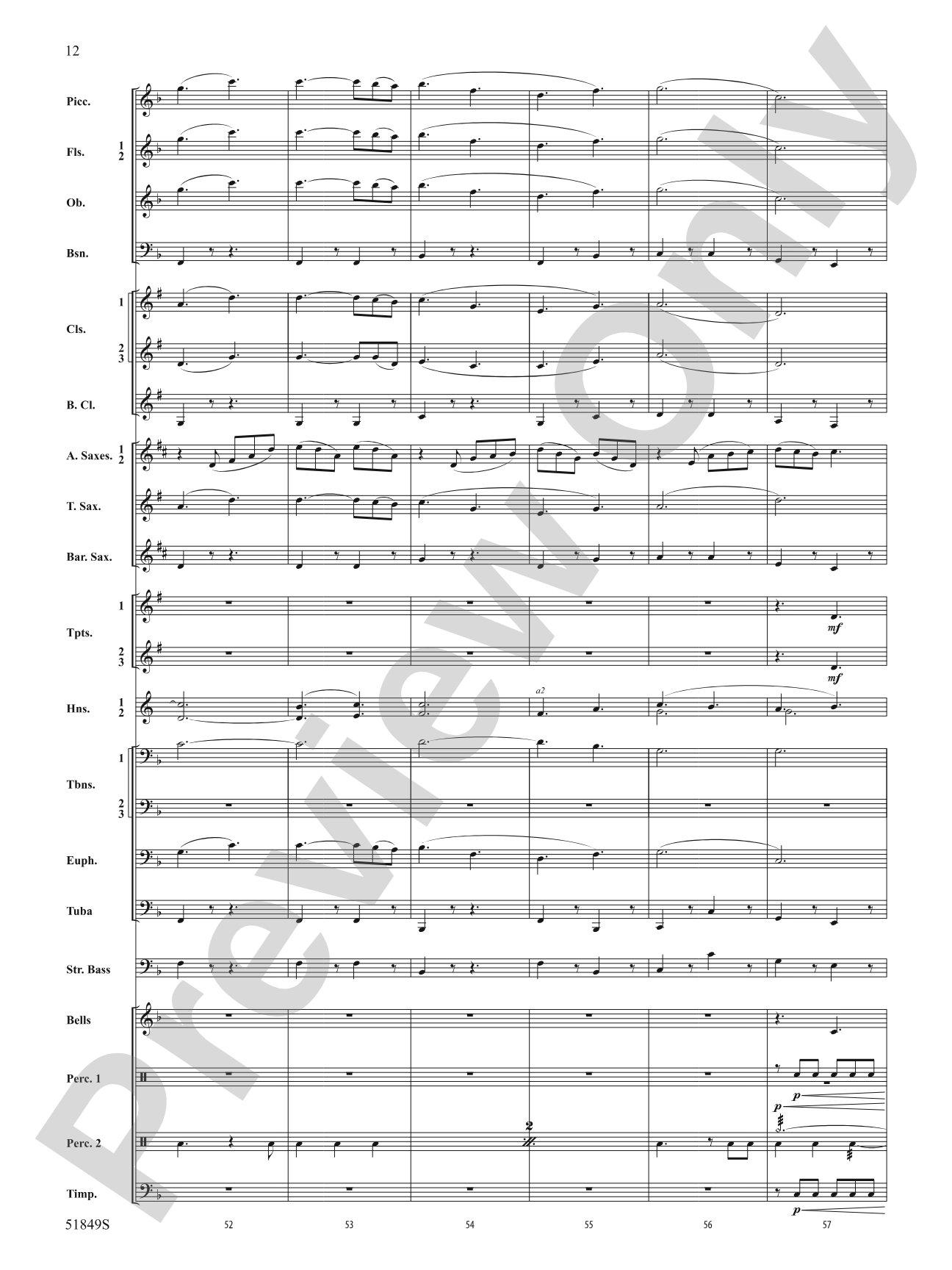 Hope Glowing in the Sky: Concert Band Conductor Score & Parts