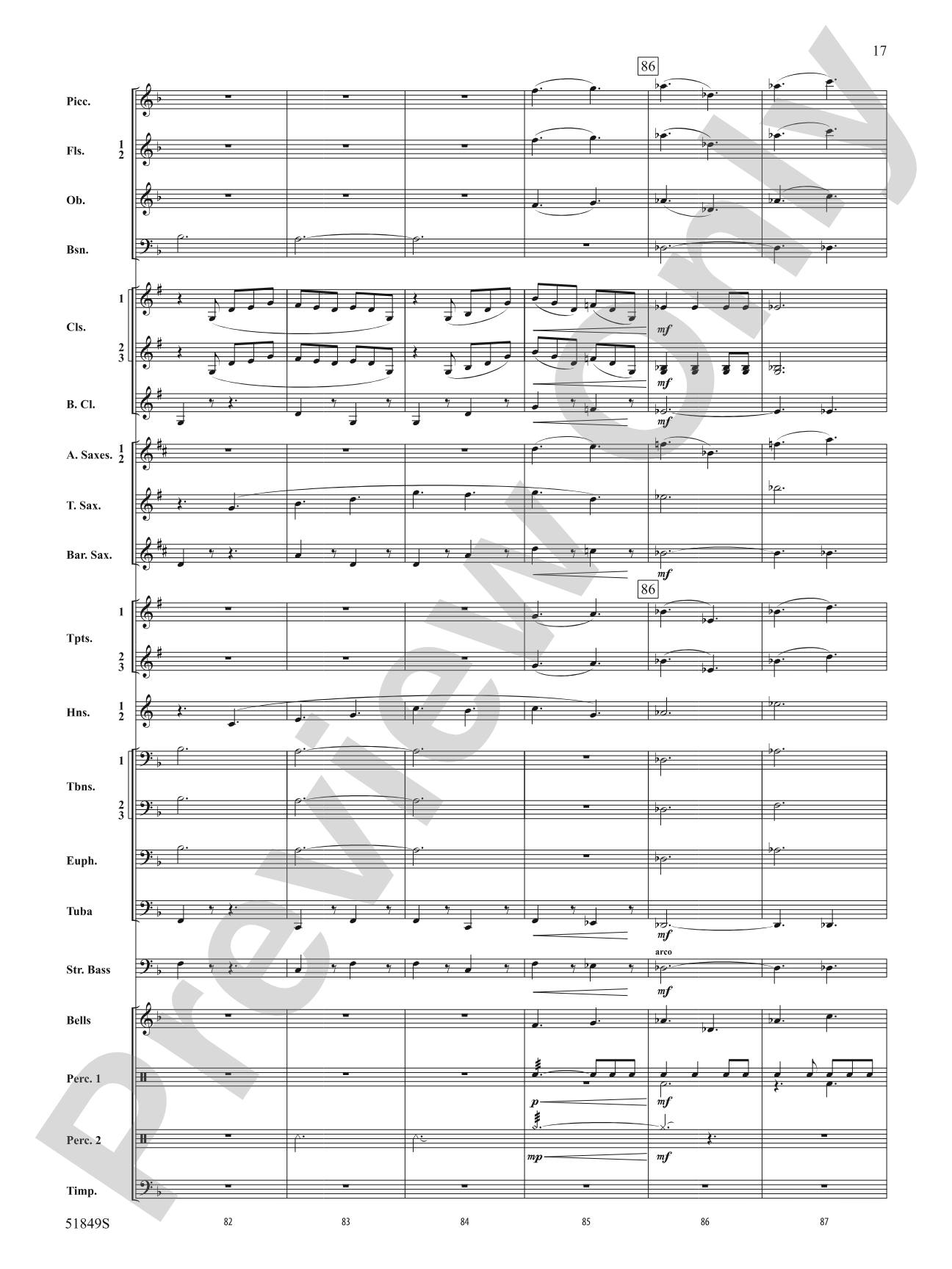 Hope Glowing in the Sky: Concert Band Conductor Score & Parts