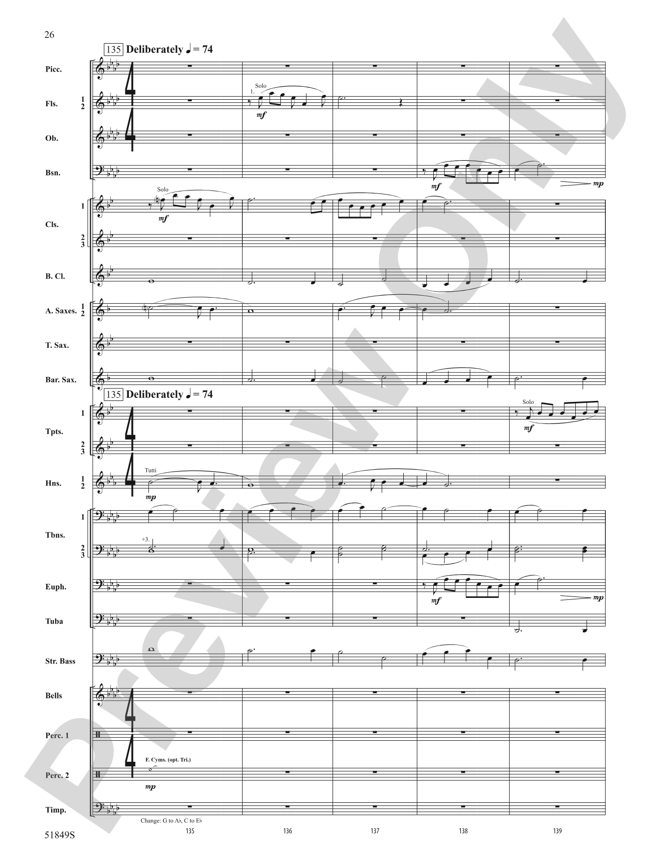 Hope Glowing in the Sky: Concert Band Conductor Score & Parts