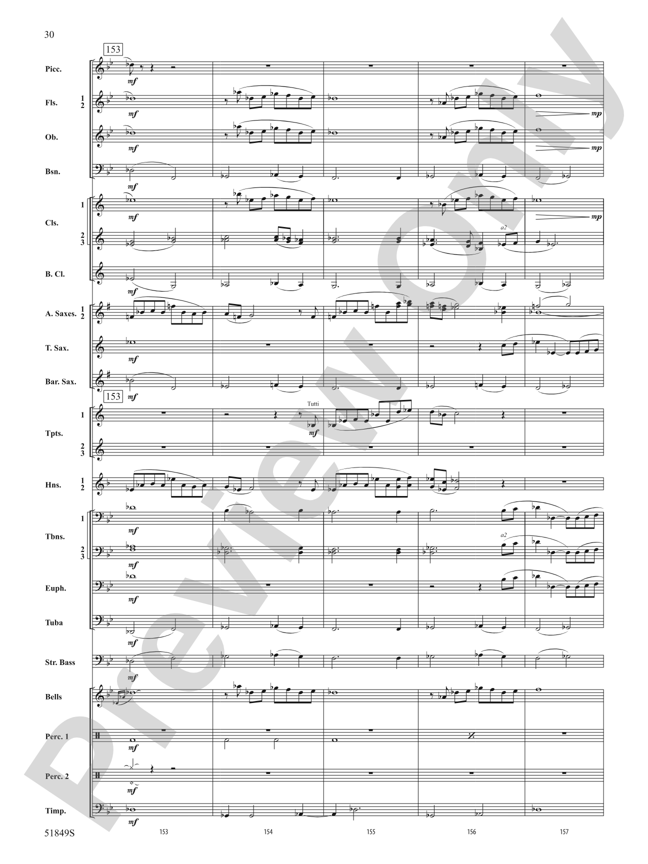 Hope Glowing in the Sky: Concert Band Conductor Score & Parts
