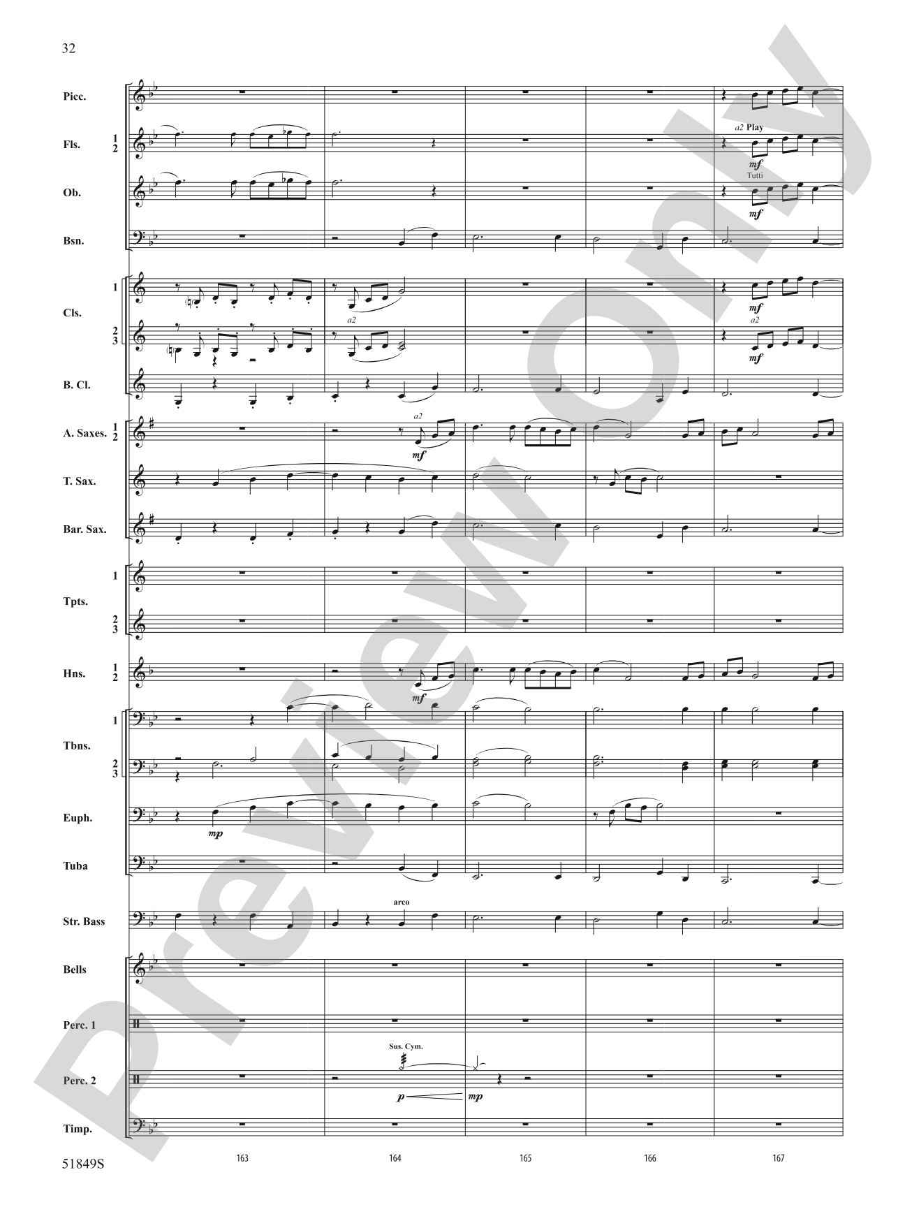 Hope Glowing in the Sky: Concert Band Conductor Score & Parts