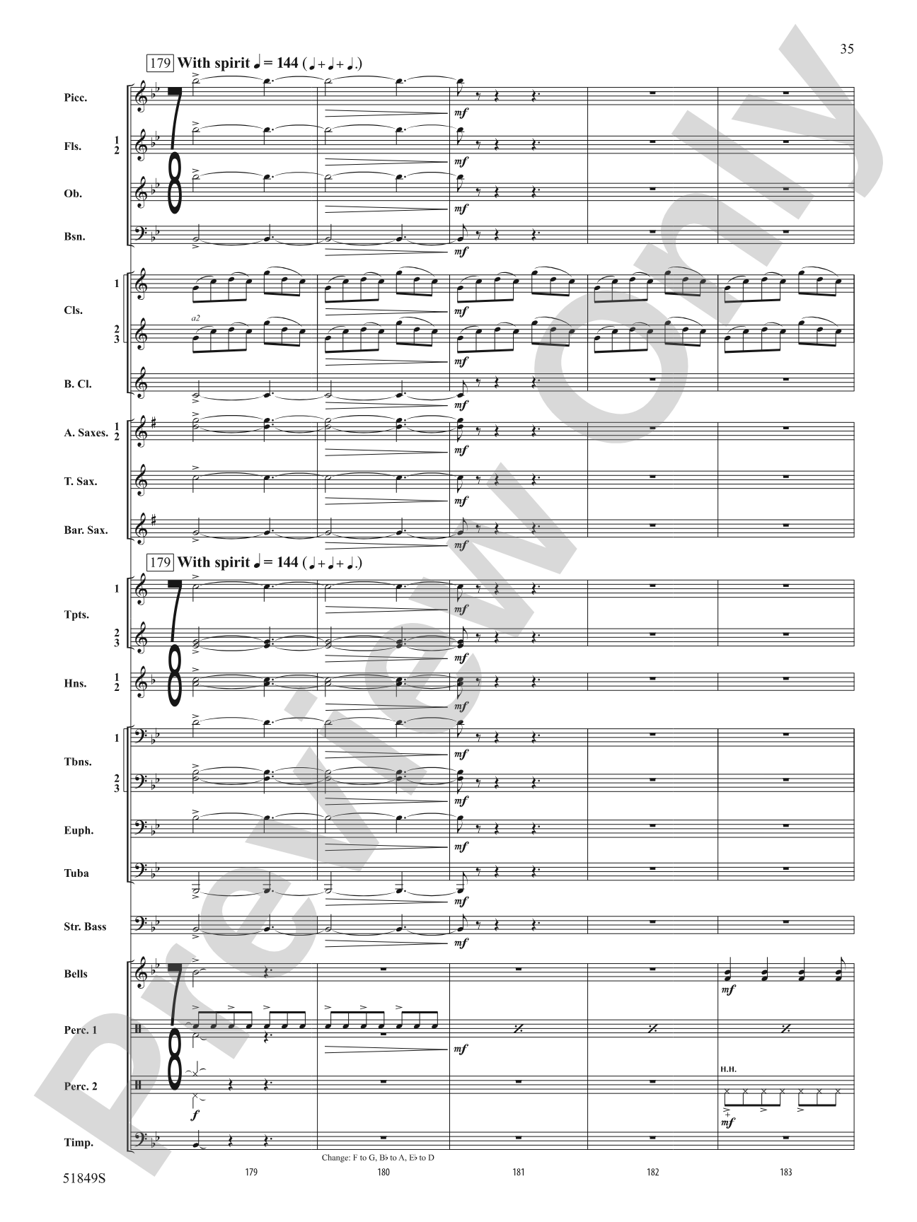 Hope Glowing in the Sky: Concert Band Conductor Score & Parts