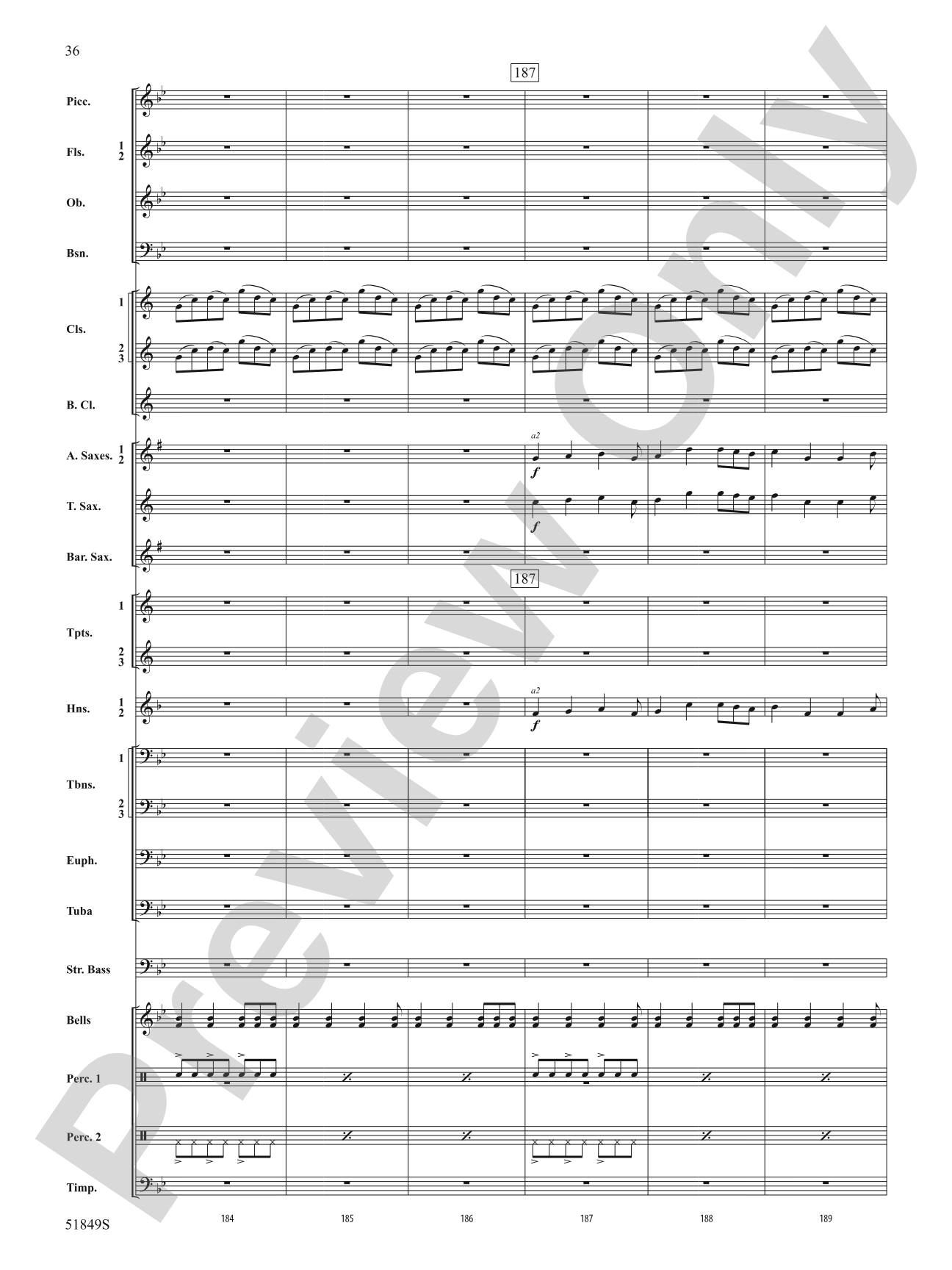 Hope Glowing in the Sky: Concert Band Conductor Score & Parts