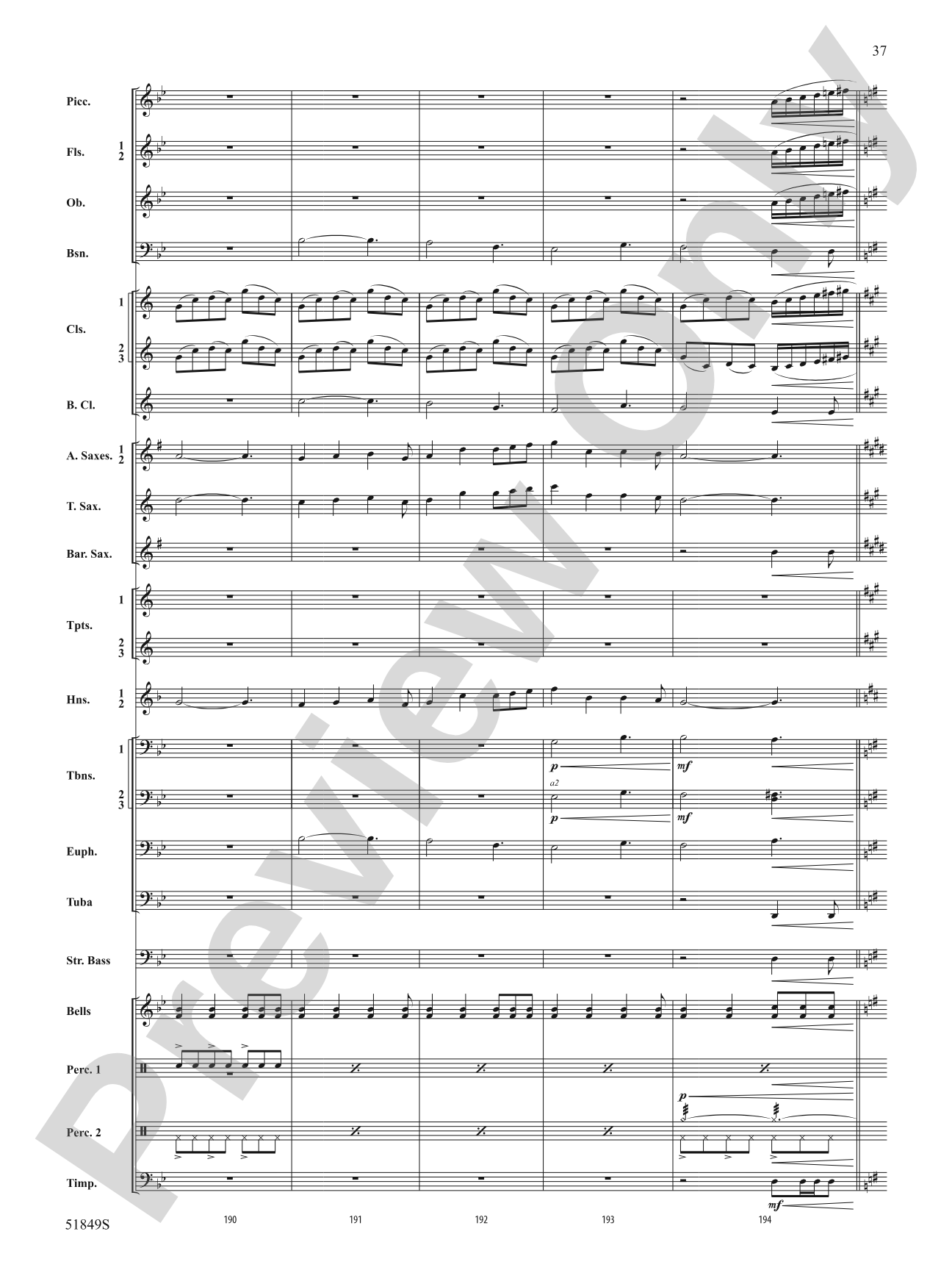 Hope Glowing in the Sky: Concert Band Conductor Score & Parts